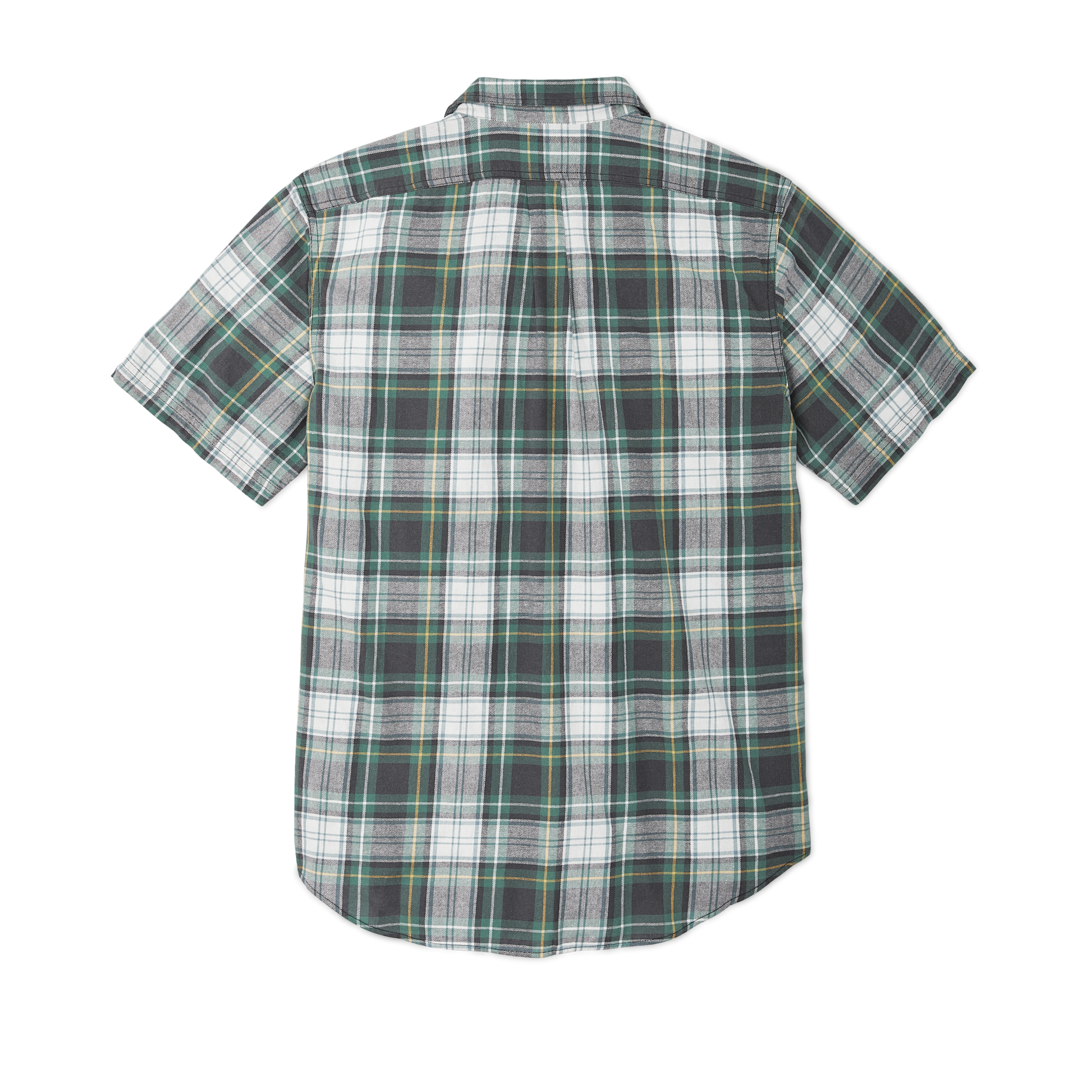 Alternate view of the Filson Short Sleeve Lightweight Alaskan Guide Shirt  - Ink Blue / North Sea