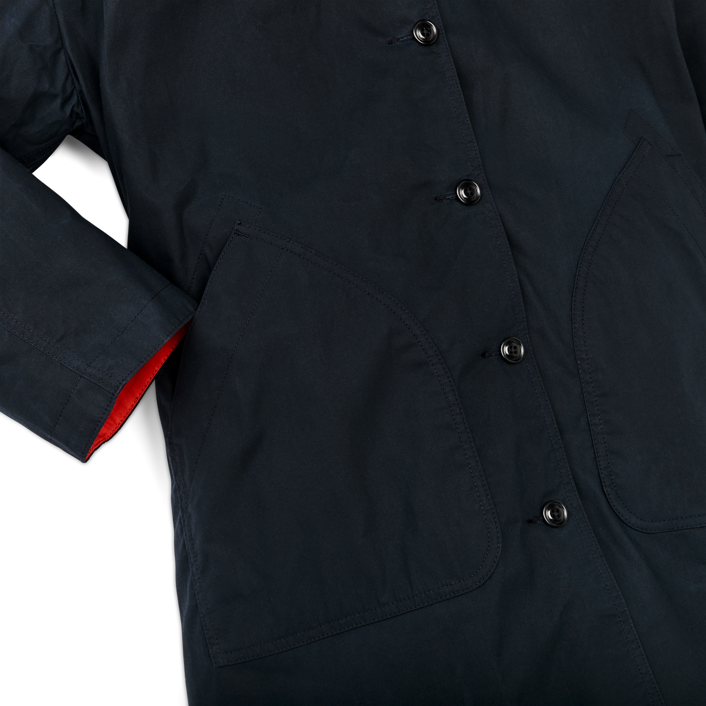 Alternate view of the Filson Women's Ranger Raincoat - Navy