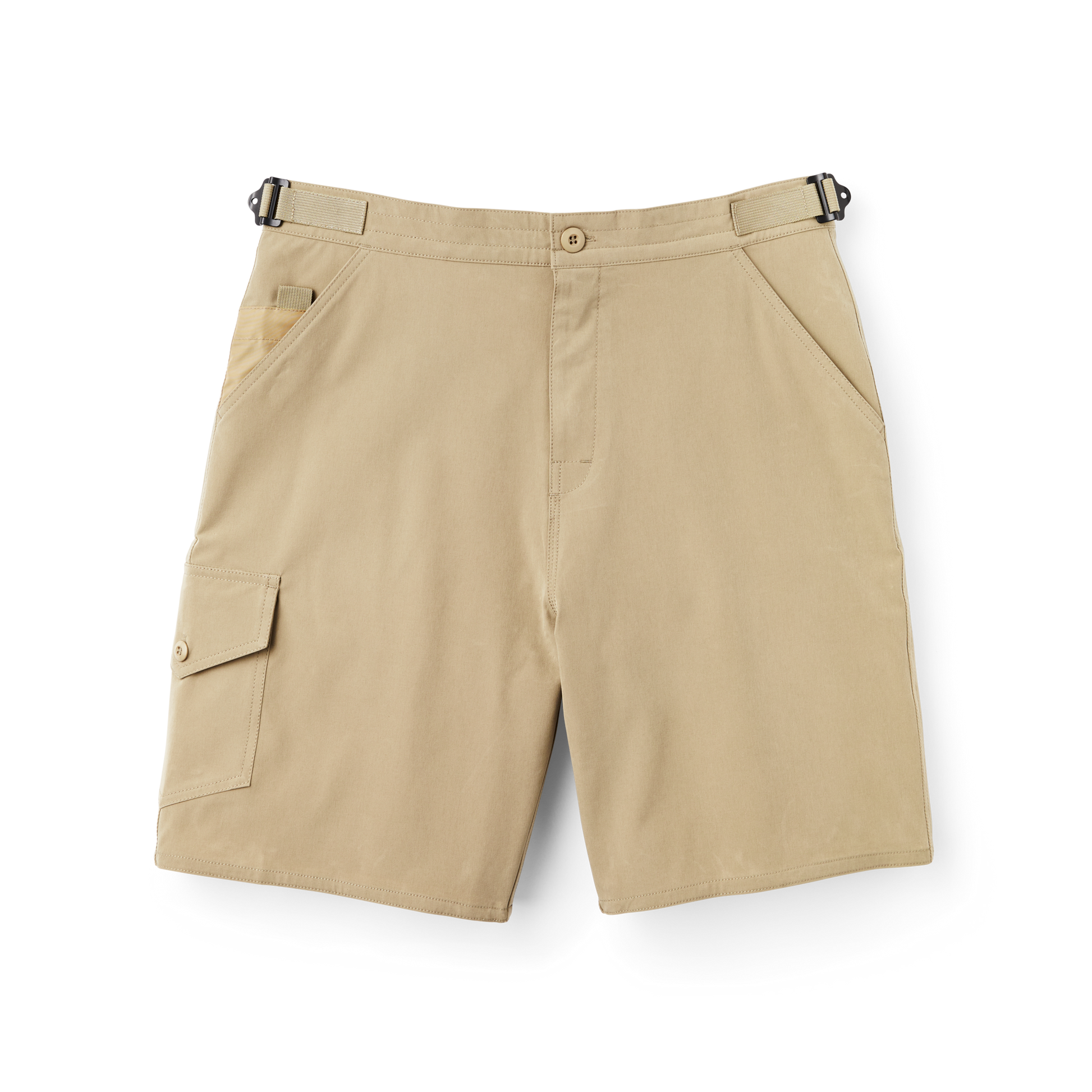 Front-facing image of the Filson Filson X Birdwell Beach Britches¬Æ Surfstretch Tac Shorts - Tan