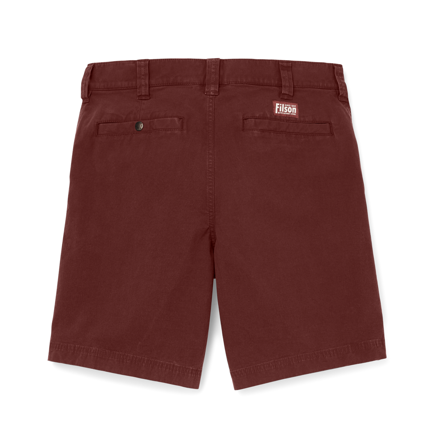 Alternate view of the Filson Granite Mountain 9" Shorts - Madder Red