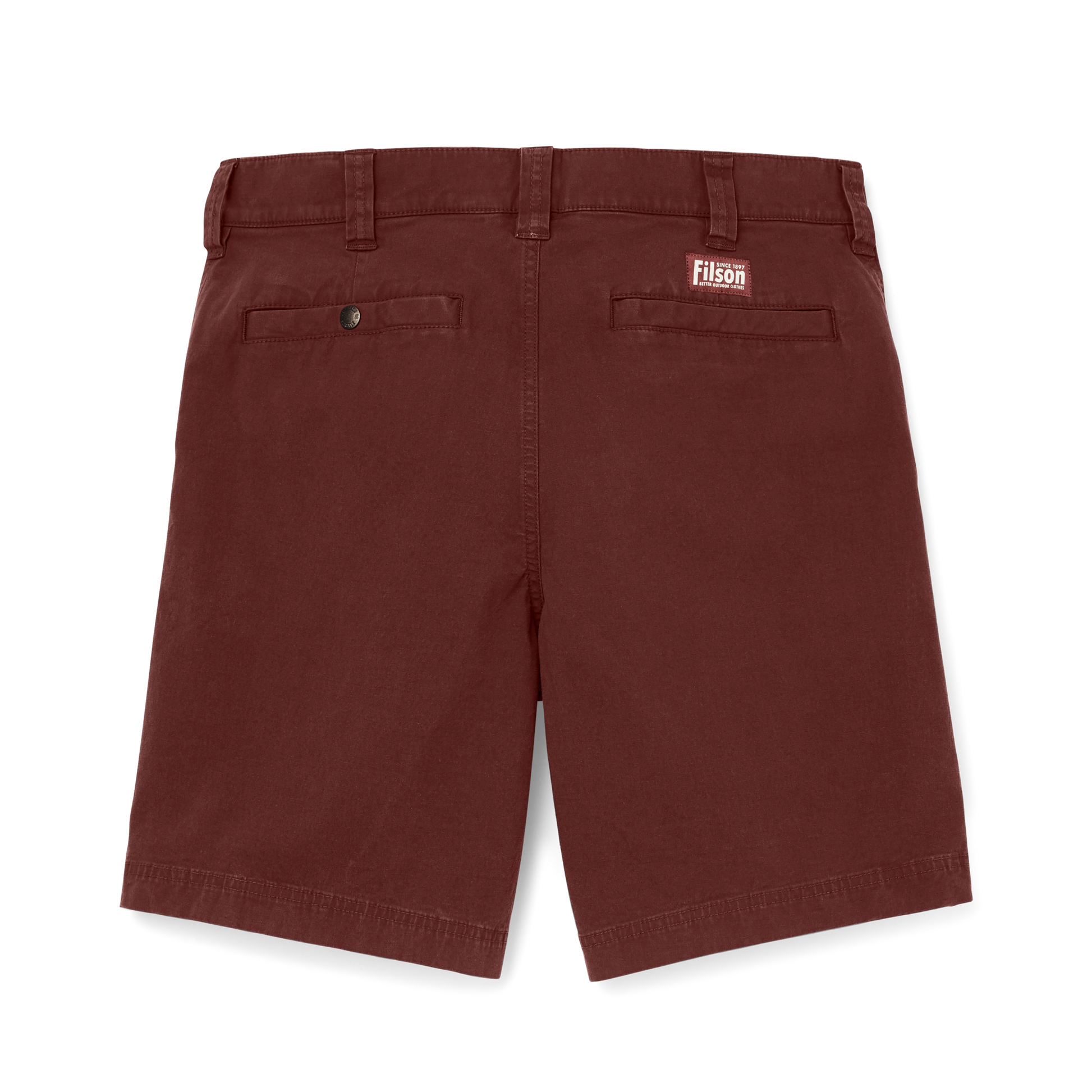 Alternate view of the Filson Granite Mountain 9" Shorts - Madder Red