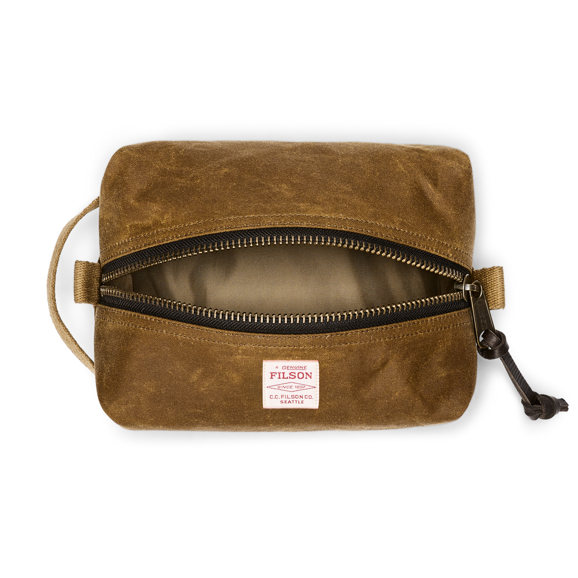 Alternate view of the Filson Tin Cloth Travel Kit - Dark Tan