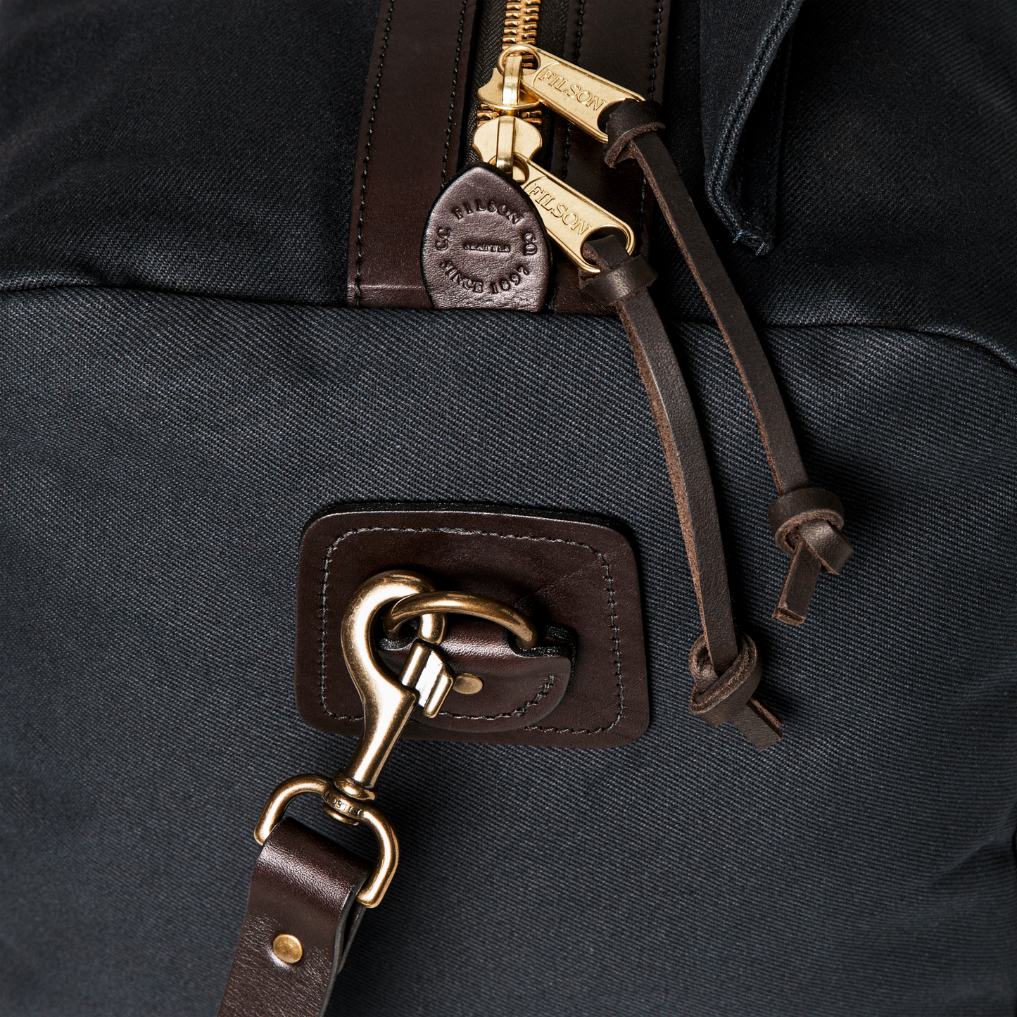 Alternate view of the Filson Medium Rugged Twill Duffle Bag - Navy