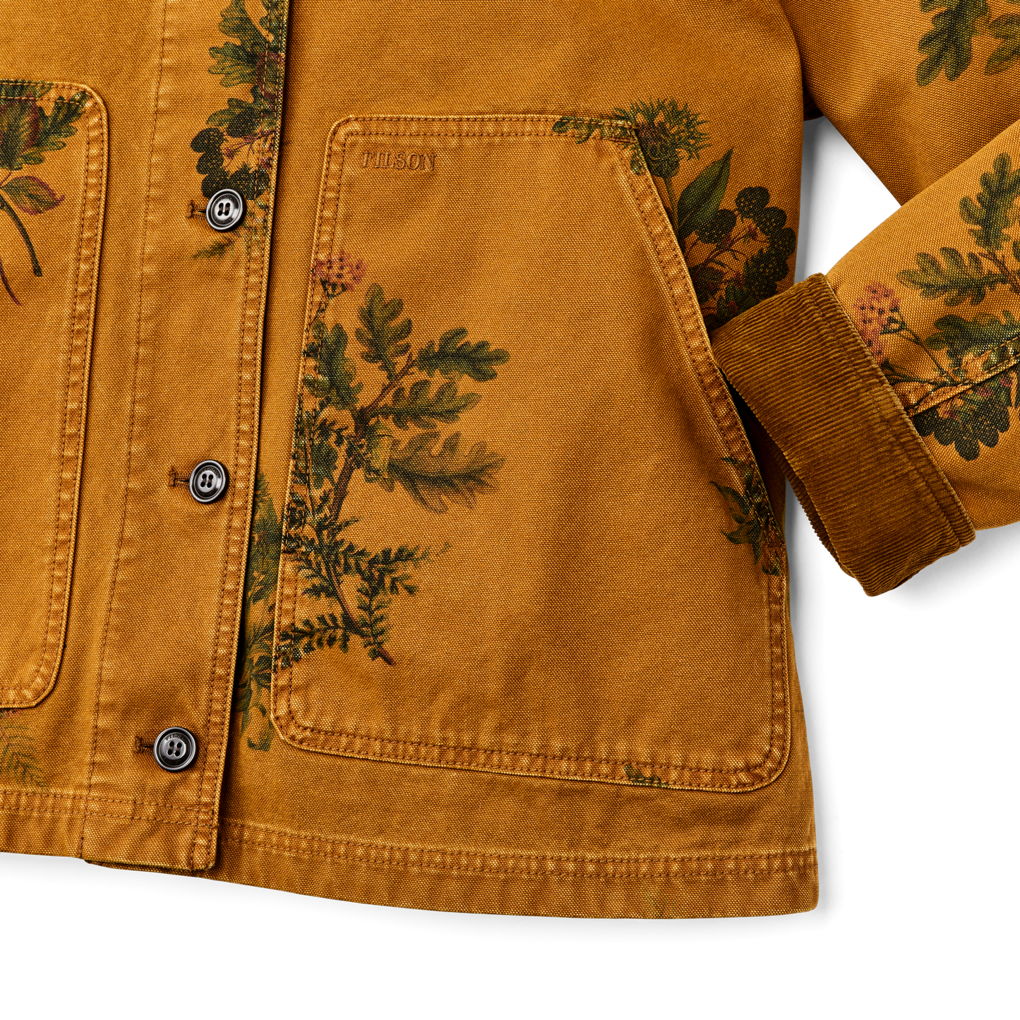 Alternate view of the Filson Women's Canvas Barn Coat - Botanical Flower