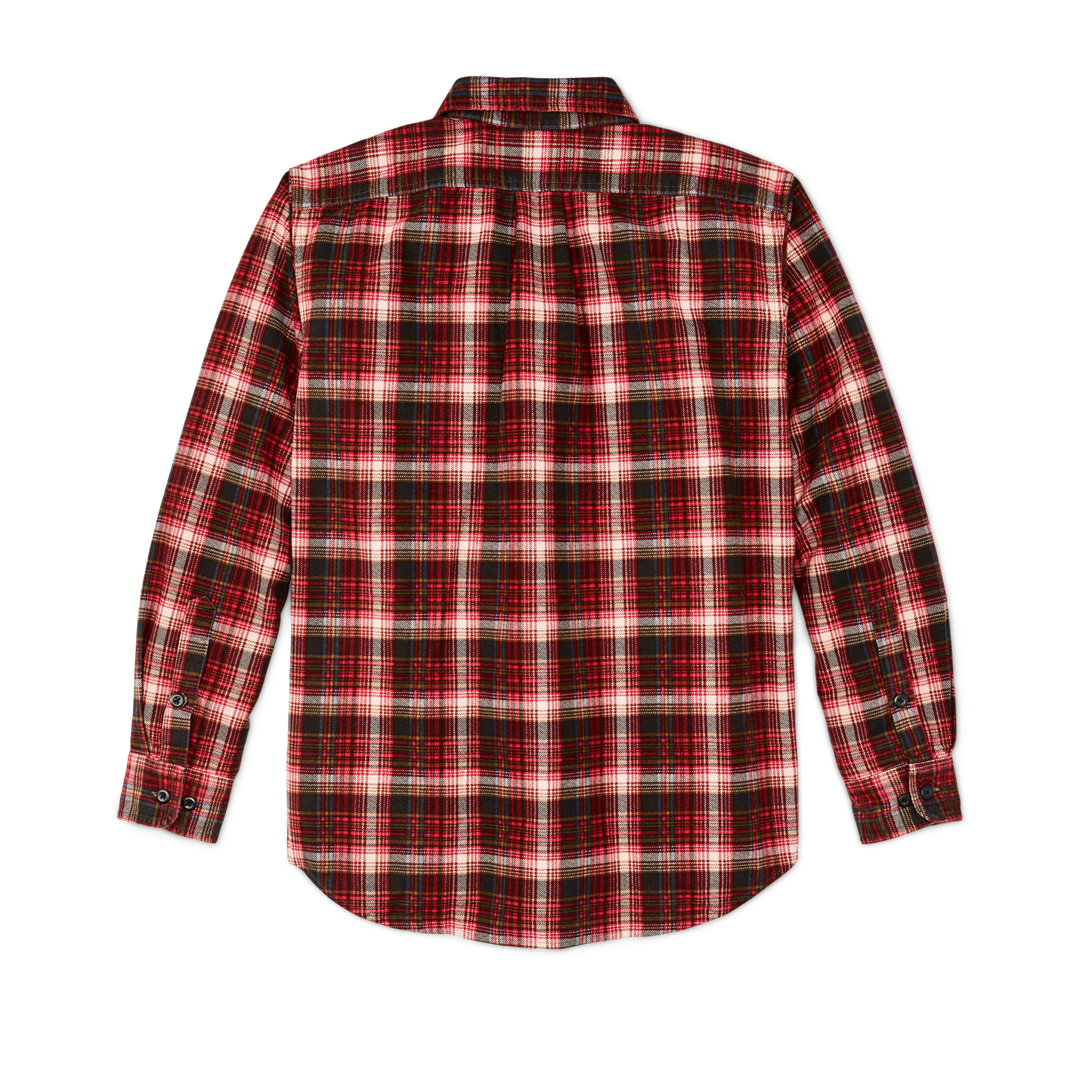 Alternate view of the Filson Field Flannel Shirt - Faded Black / Bronze / Multi Plaid