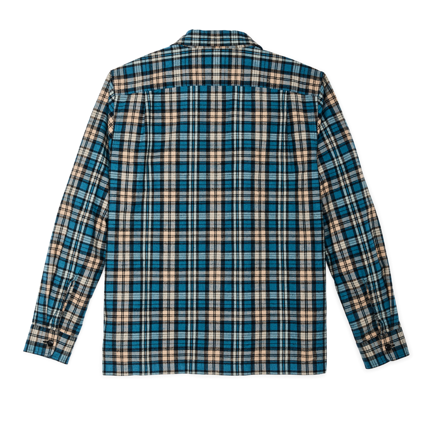 Alternate view of the Filson Elk Heights Camp Shirt - Blue / Black / Khaki Plaid