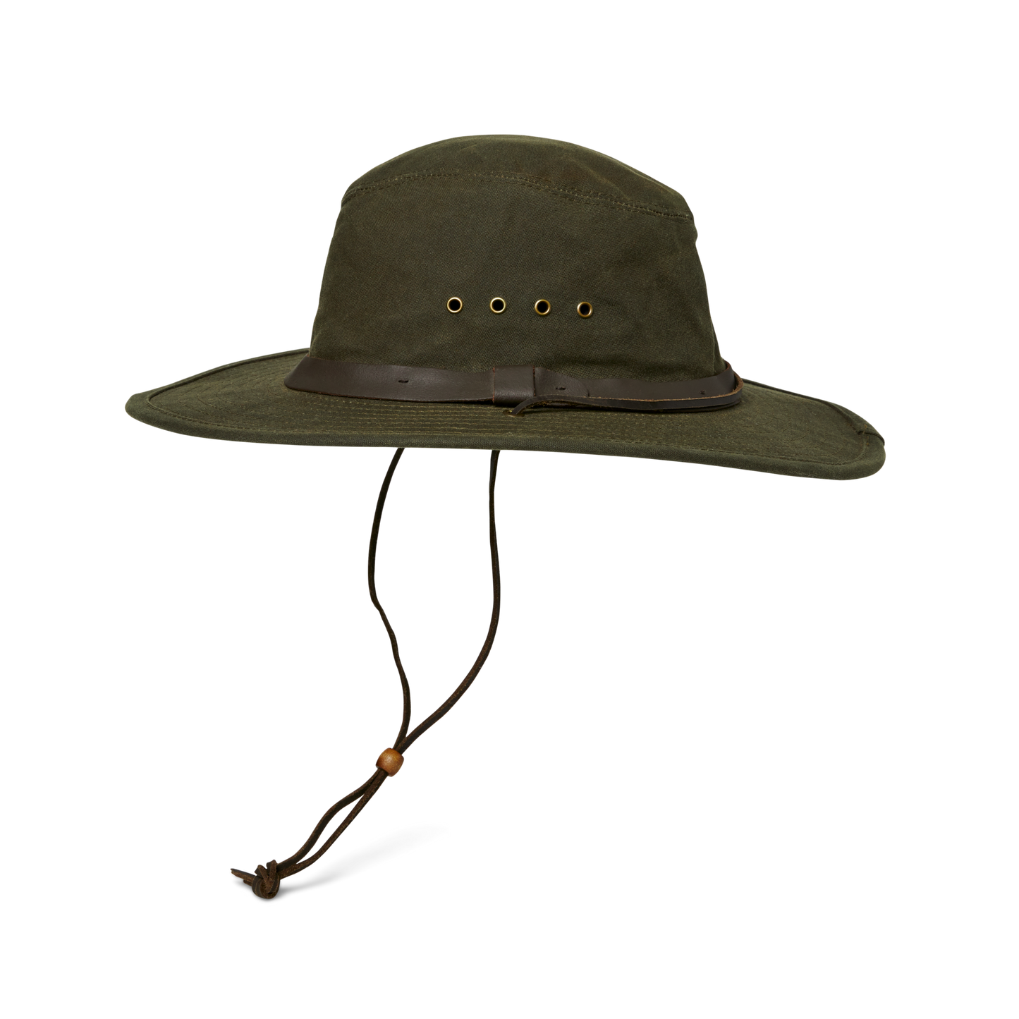 Alternate view of the Filson Tin Cloth Bush Hat - Otter Green