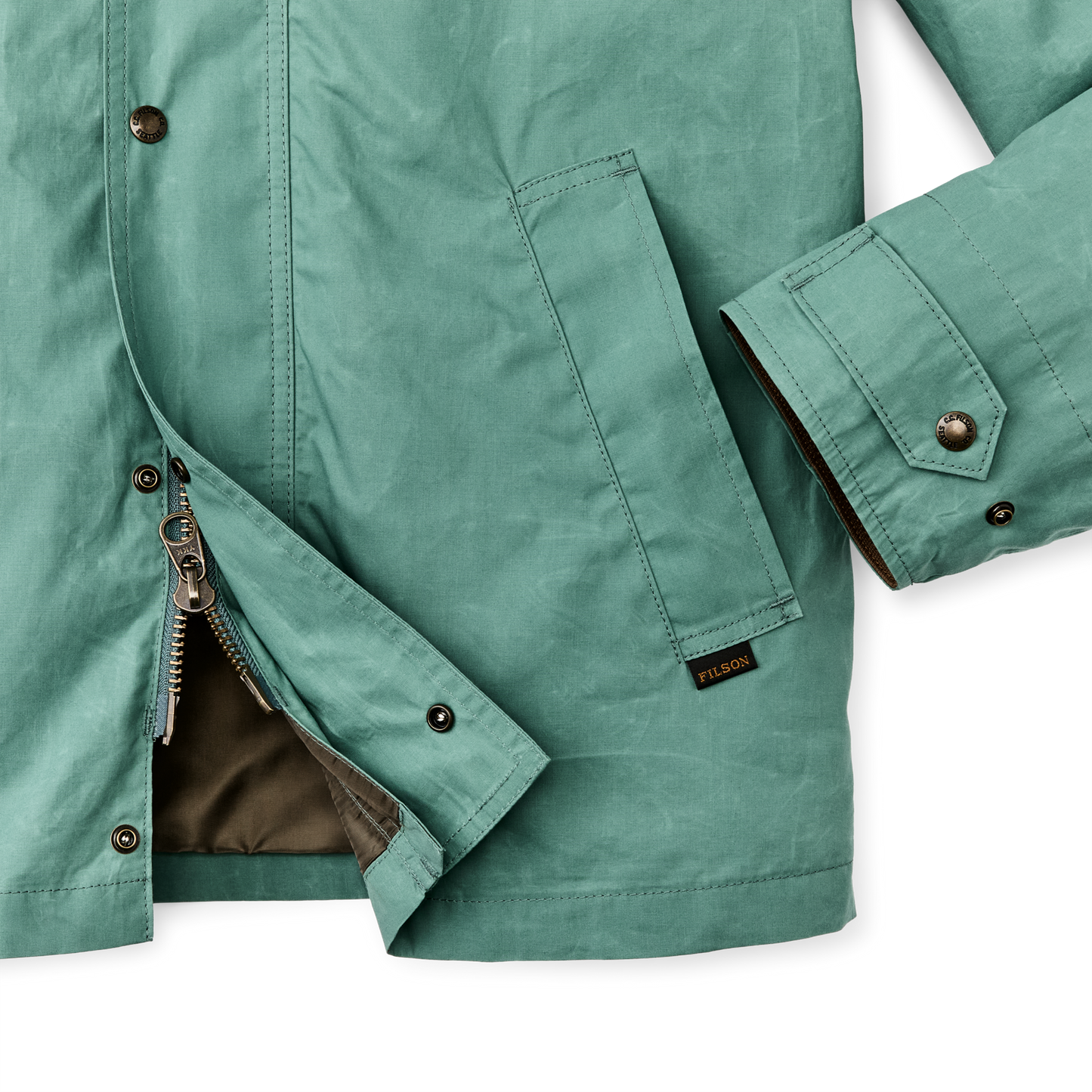 Alternate view of the Filson Ranger Short Field Jacket - Deep Sea