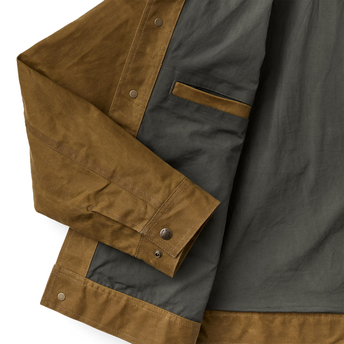 Alternate view of the Filson Tin Cloth Work Jacket - Dark Tan