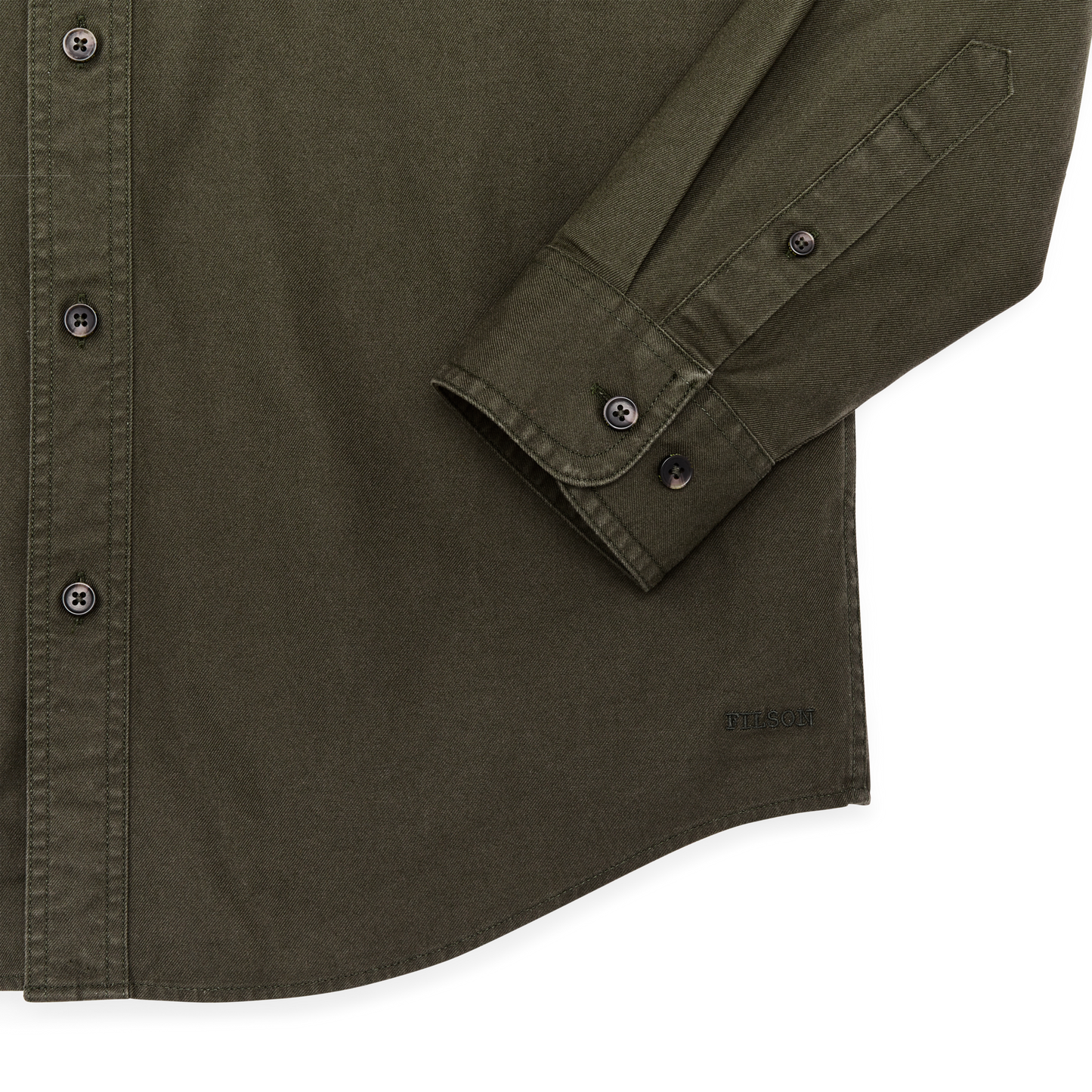 Alternate view of the Filson Lightweight Alaskan Guide Shirt - Dark Olive