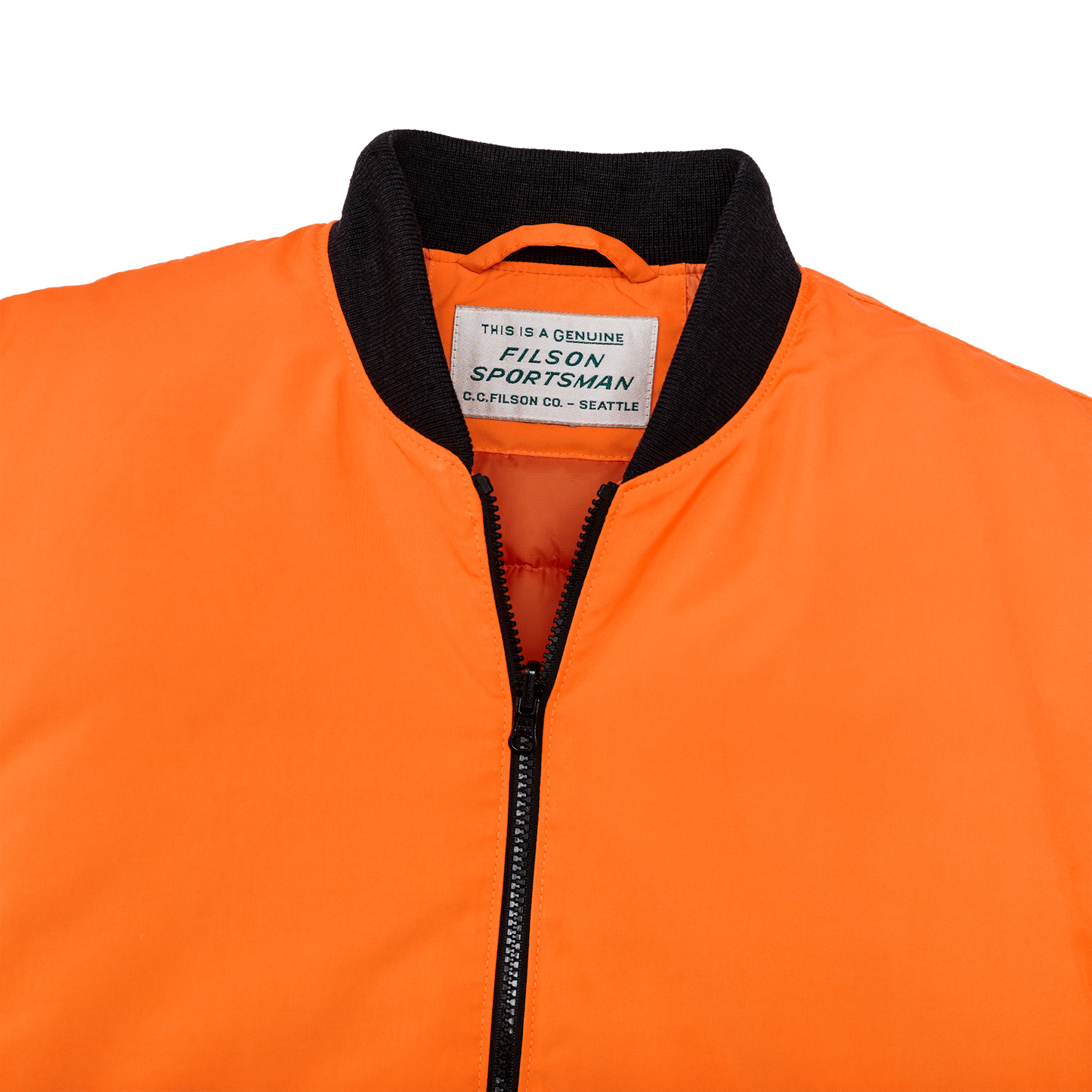 Alternate view of the Filson Down Liner Jacket - Blaze Orange