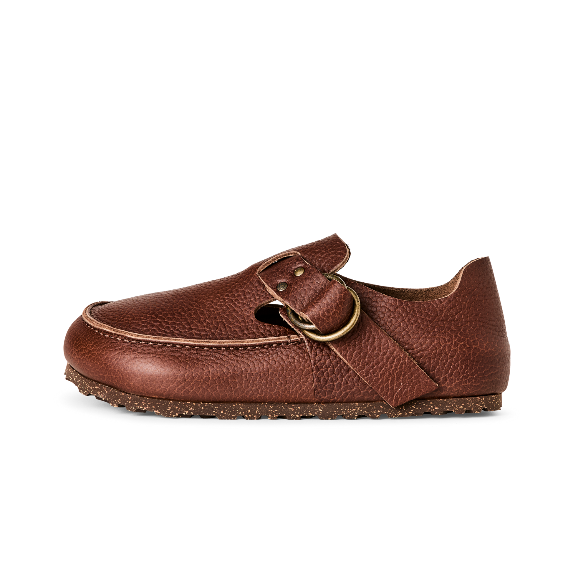 Front-facing image of the Filson Filson X Birkenstock London Methow - Dark Tan / Roast