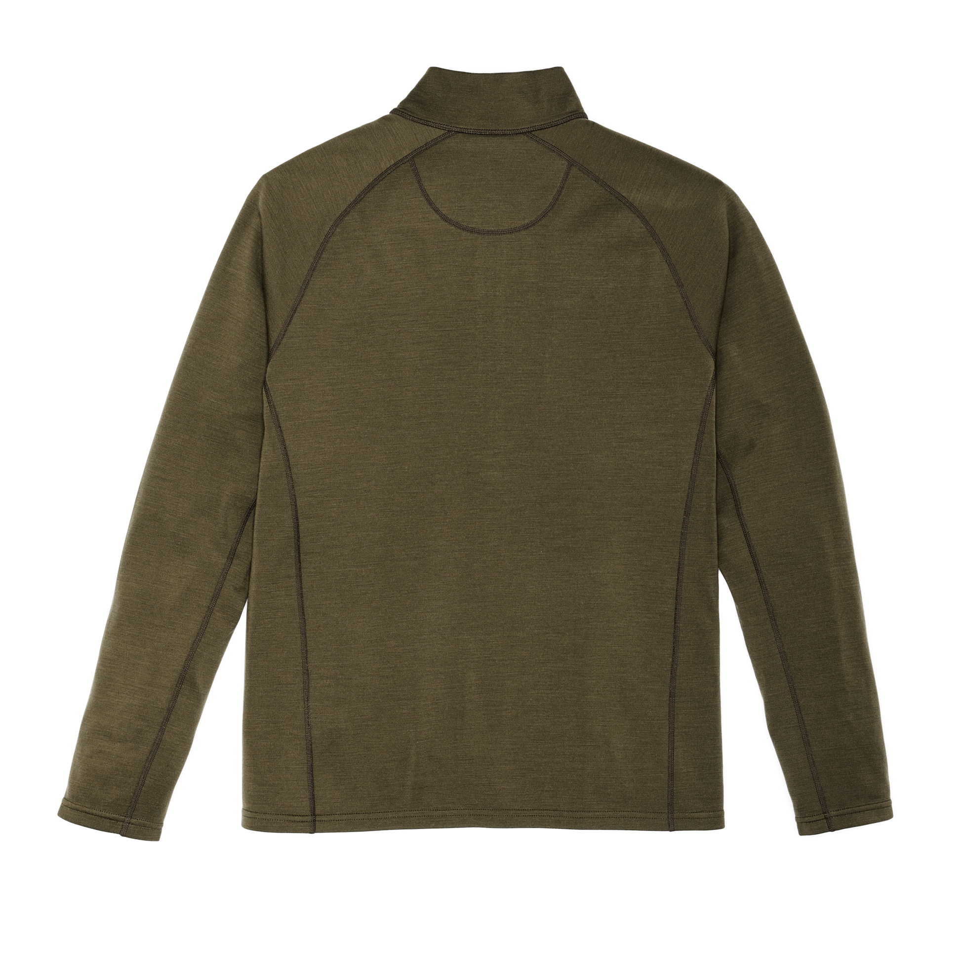 Alternate view of the Filson 400g Merino Wool Long Sleeve Half-zip - Dark Olive