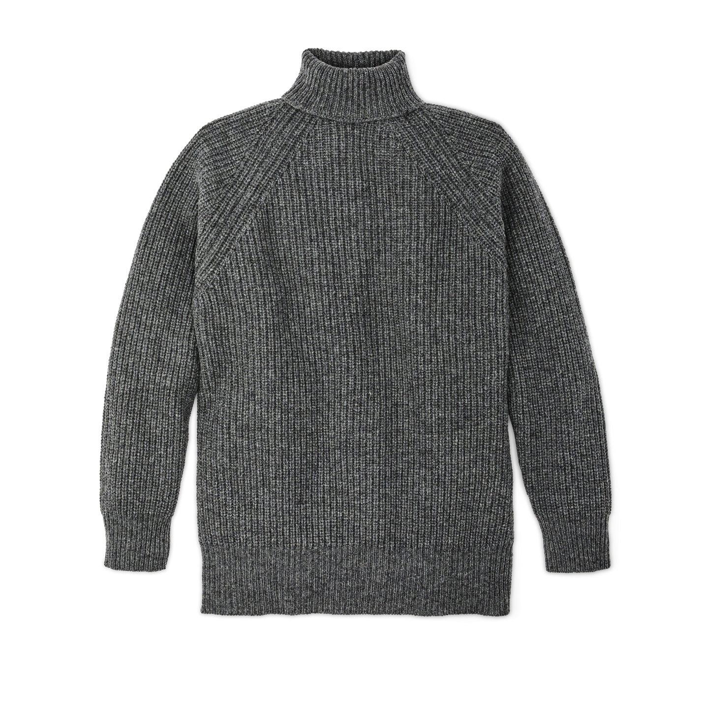 Front-facing image of the Filson Bristol Roll Neck Sweater  - Heather Gray