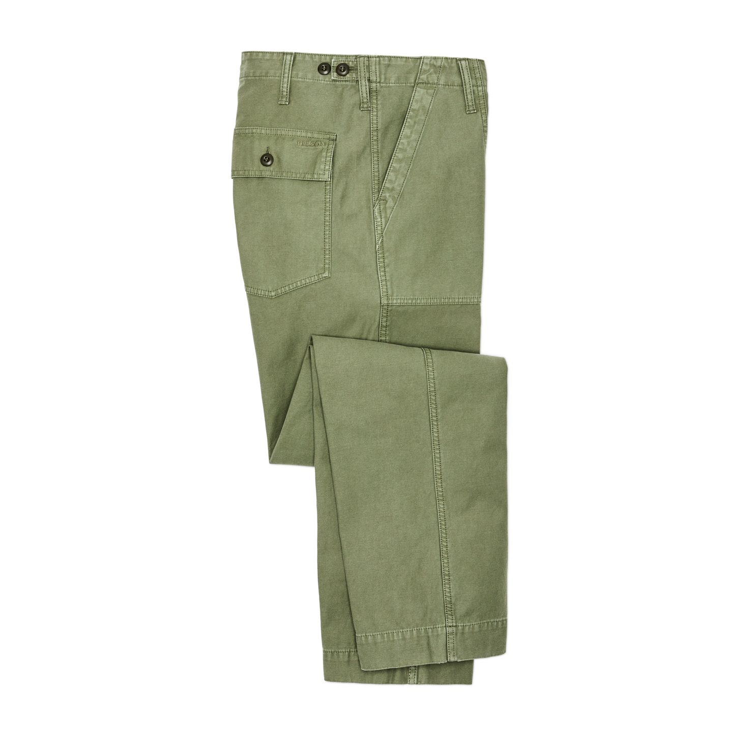 Alternate view of the Filson Field Supply Pants - Washed Fatigue Green