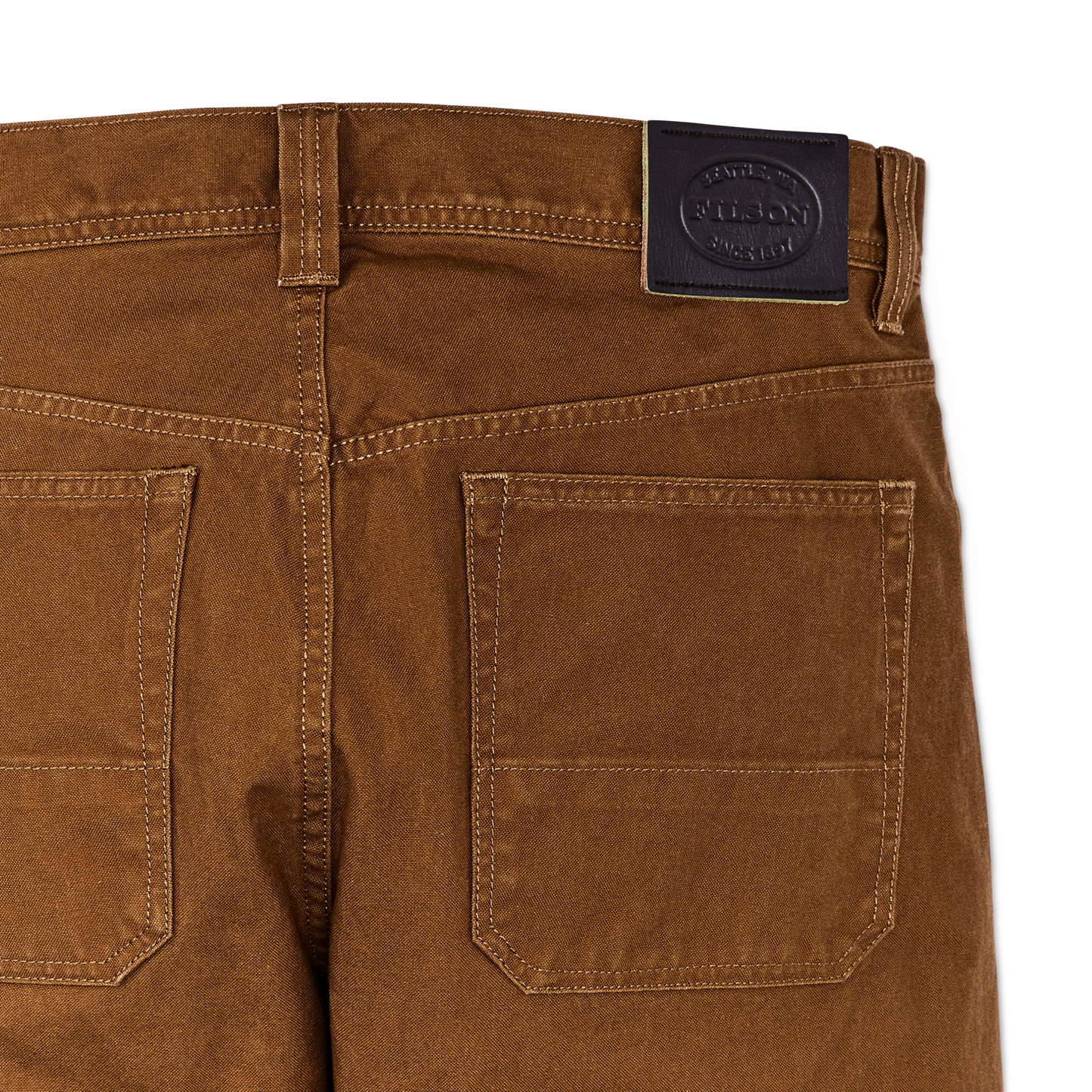 Alternate view of the Filson Dry Tin Cloth 5-pocket Pants - Whiskey