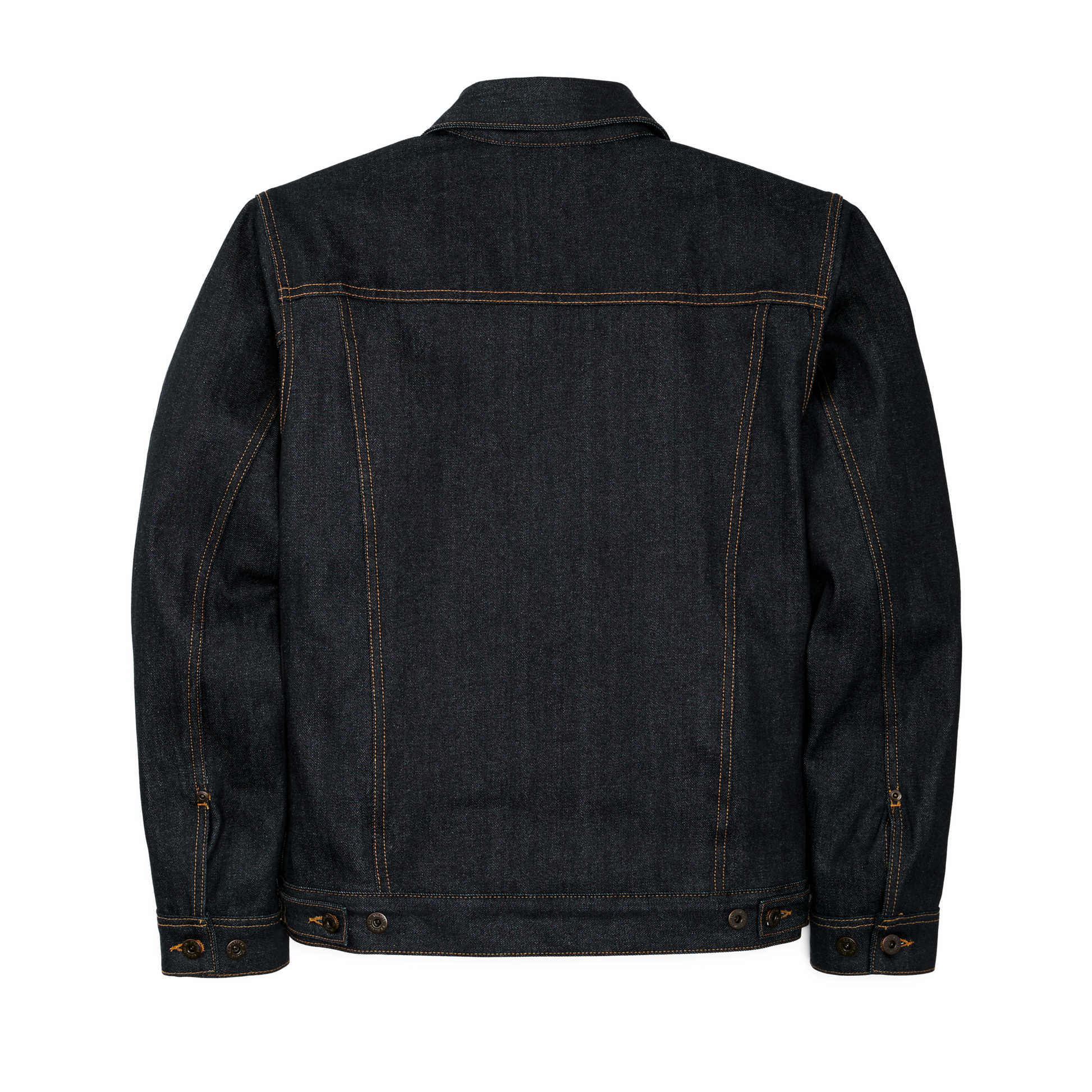 Alternate view of the Filson Lined Denim Short Cruiser Jacket - Raw Indigo