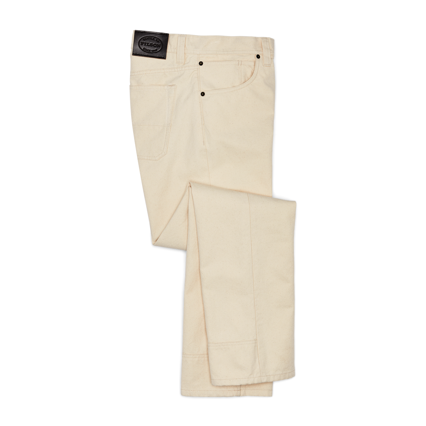 Alternate view of the Filson Dry Tin Cloth 5-pocket Pants - Natural Seed