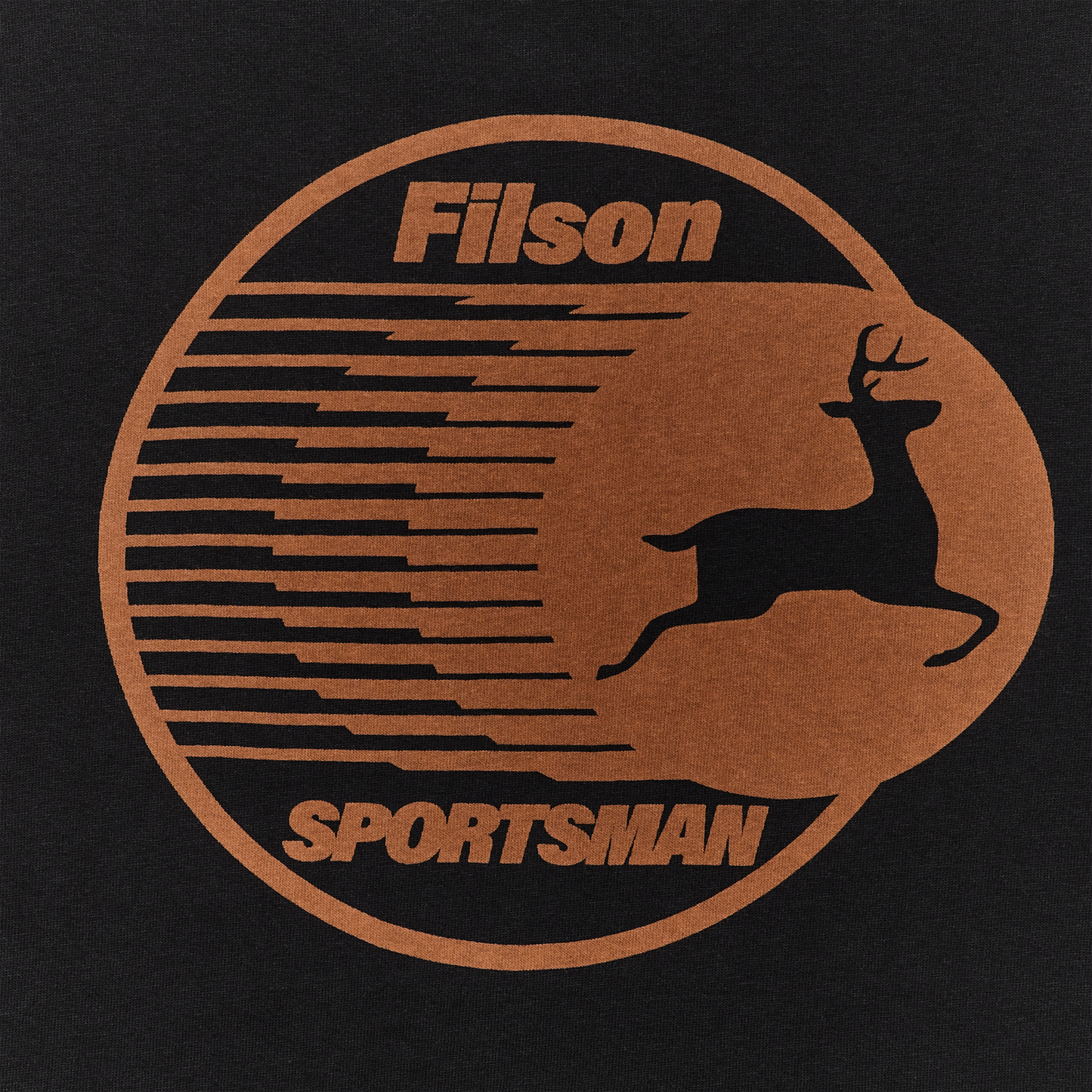 Alternate view of the Filson Long Sleeve Frontier Graphic T-shirt - Black / Sportsman