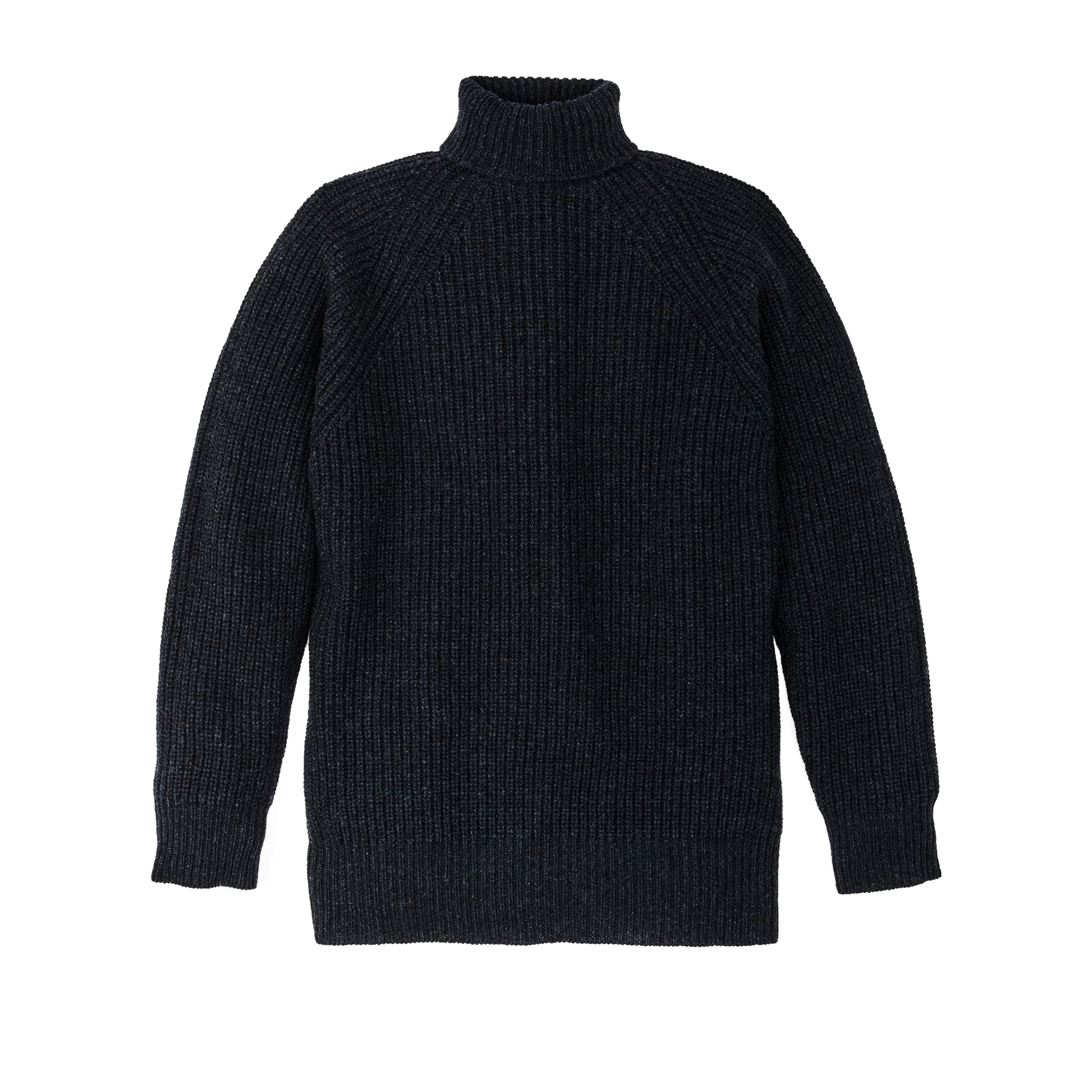 Front-facing image of the Filson Bristol Roll Neck Sweater  - Dark Navy Heather