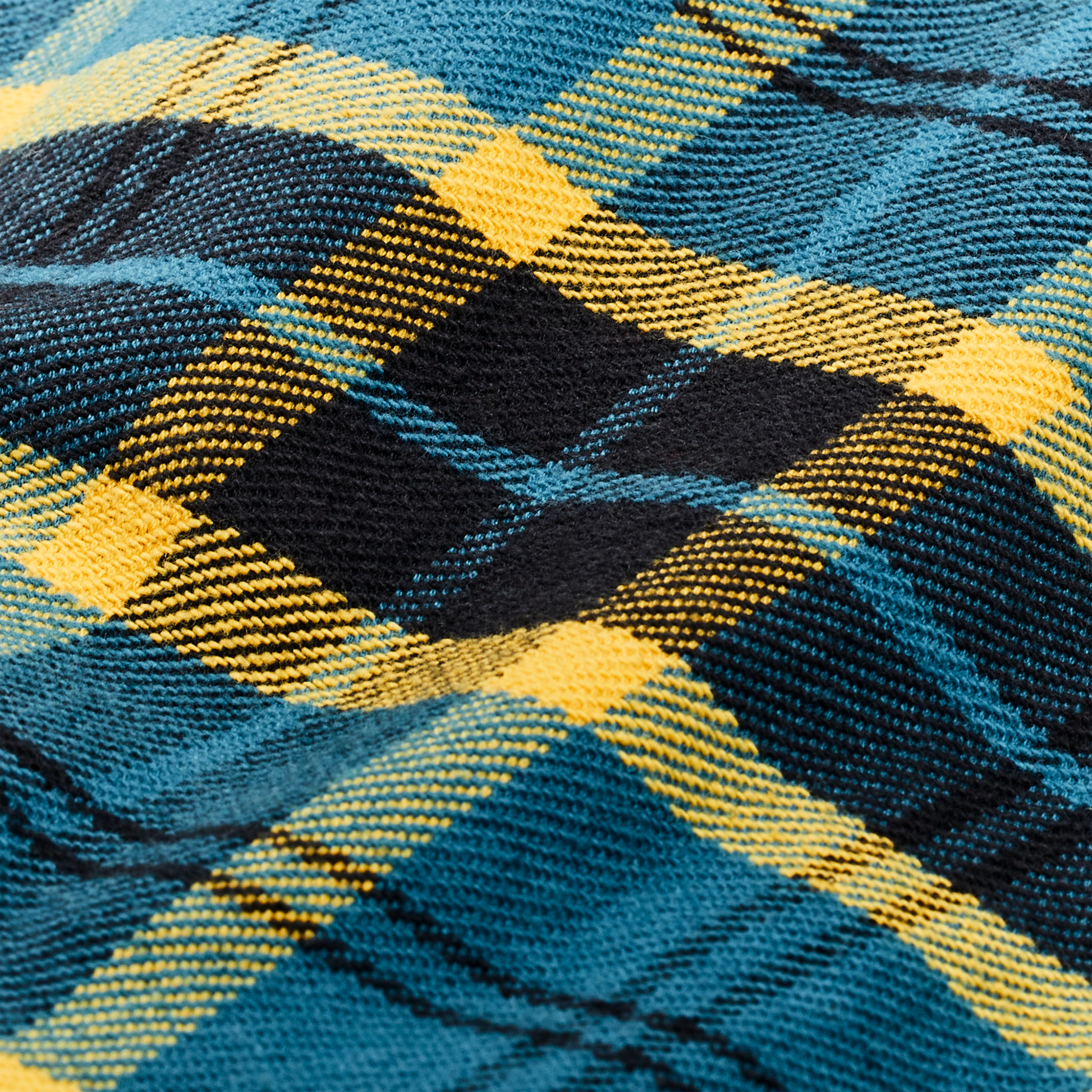 Alternate view of the Filson Vintage Flannel Work Shirt - Blue Ash Gold Plaid