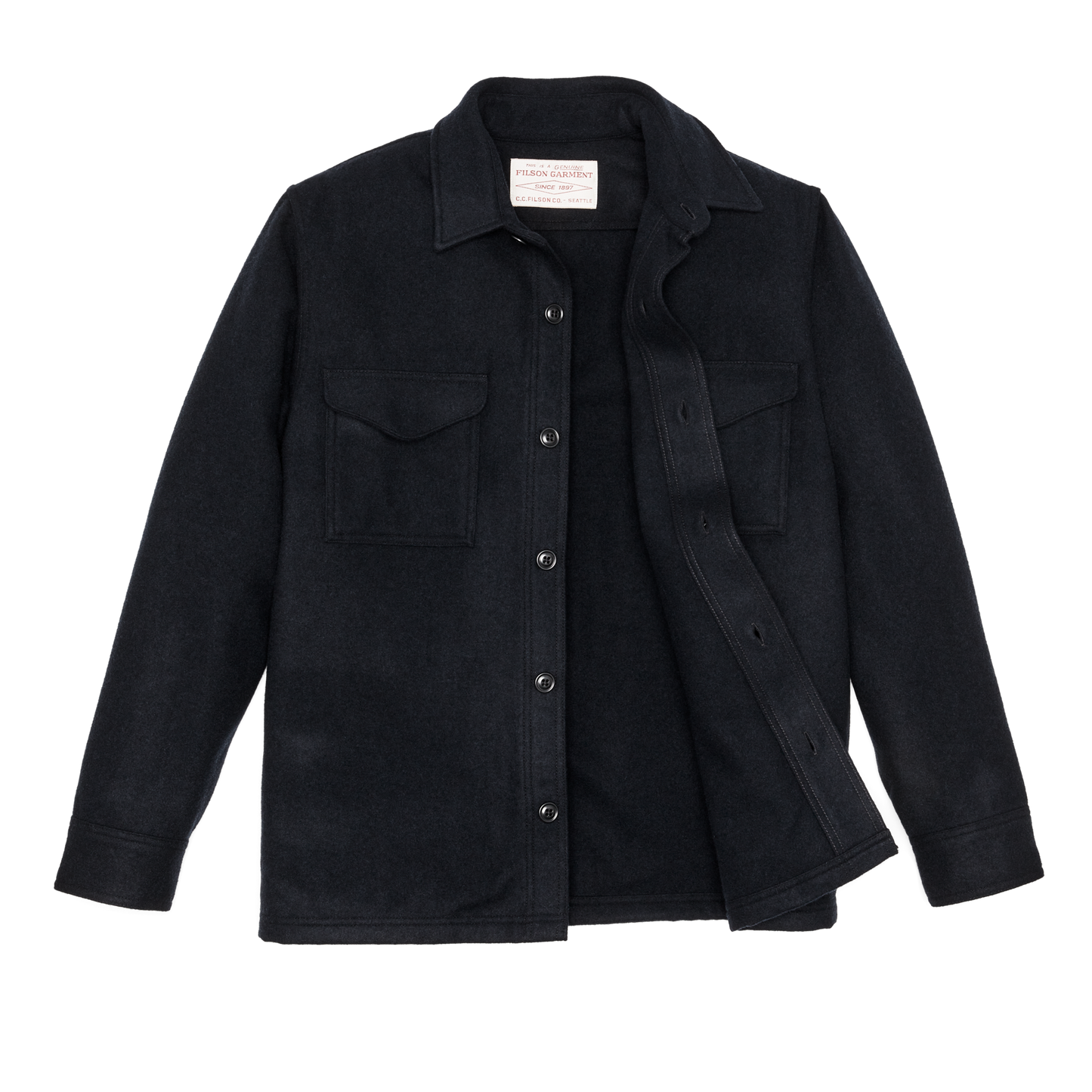 Alternate view of the Filson Wool Jac-shirt - Navy