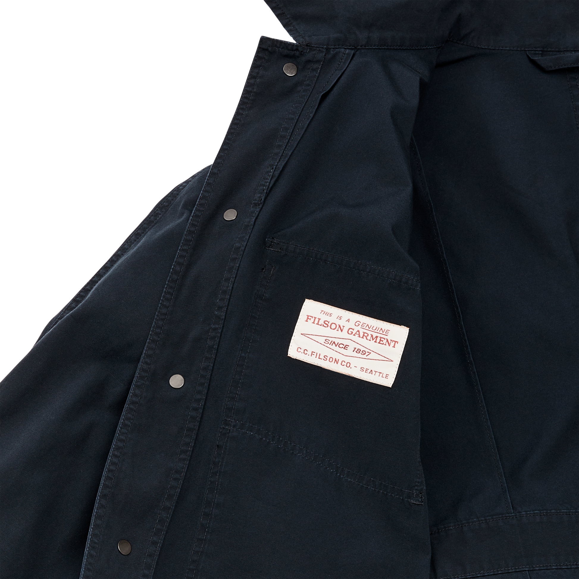 Alternate view of the Filson Safari Cloth Jacket - Anthracite