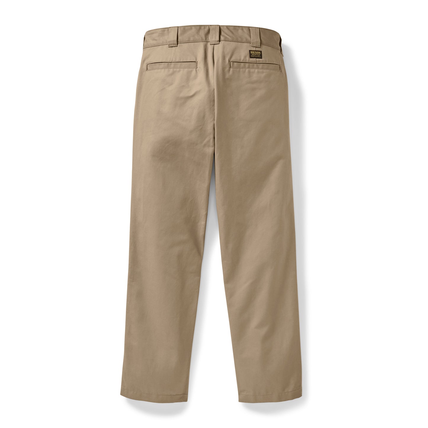 Back view of Filson Bremerton Work Pants in khaki