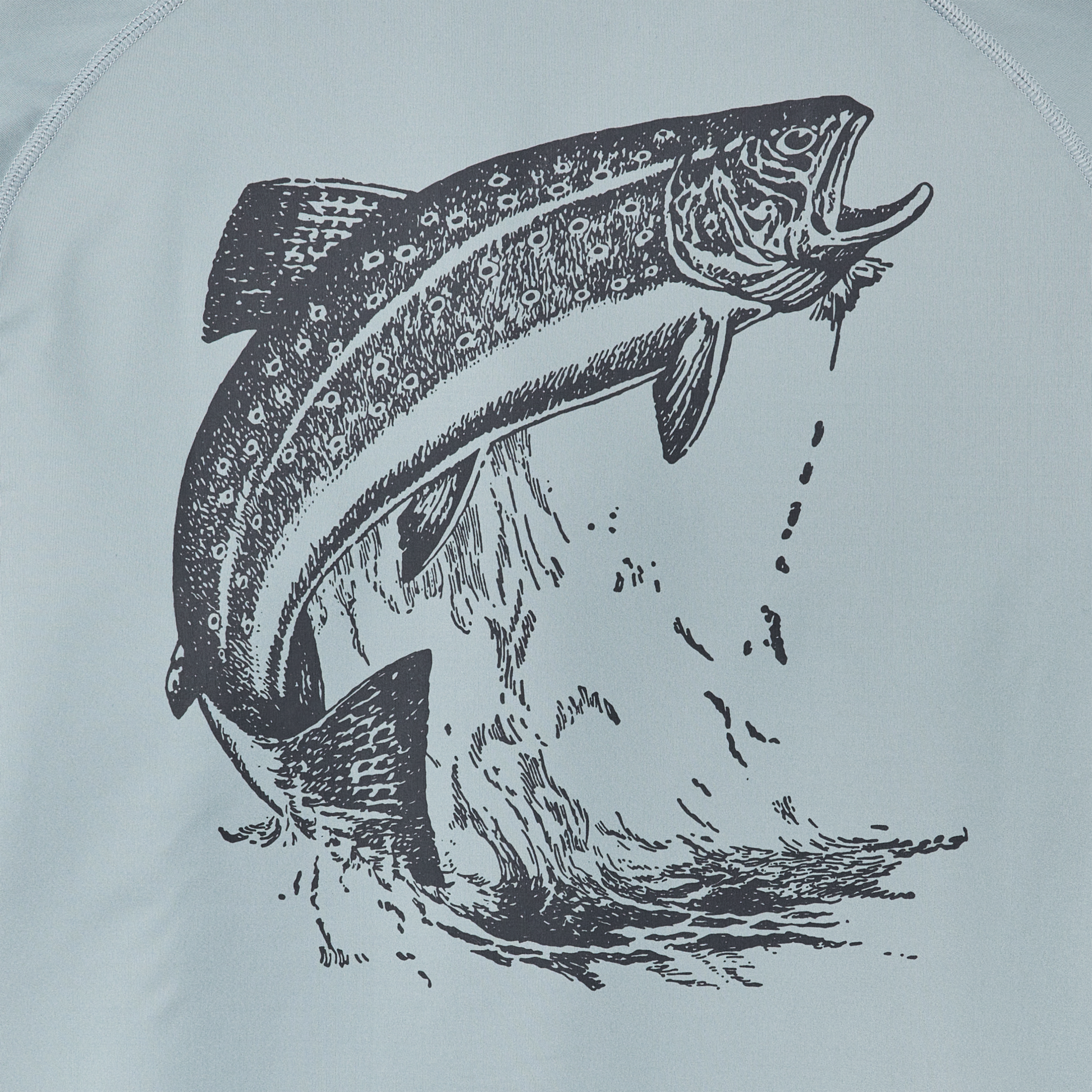 Alternate view of the Filson Long Sleeve Barrier T-shirt - Lead / Fish