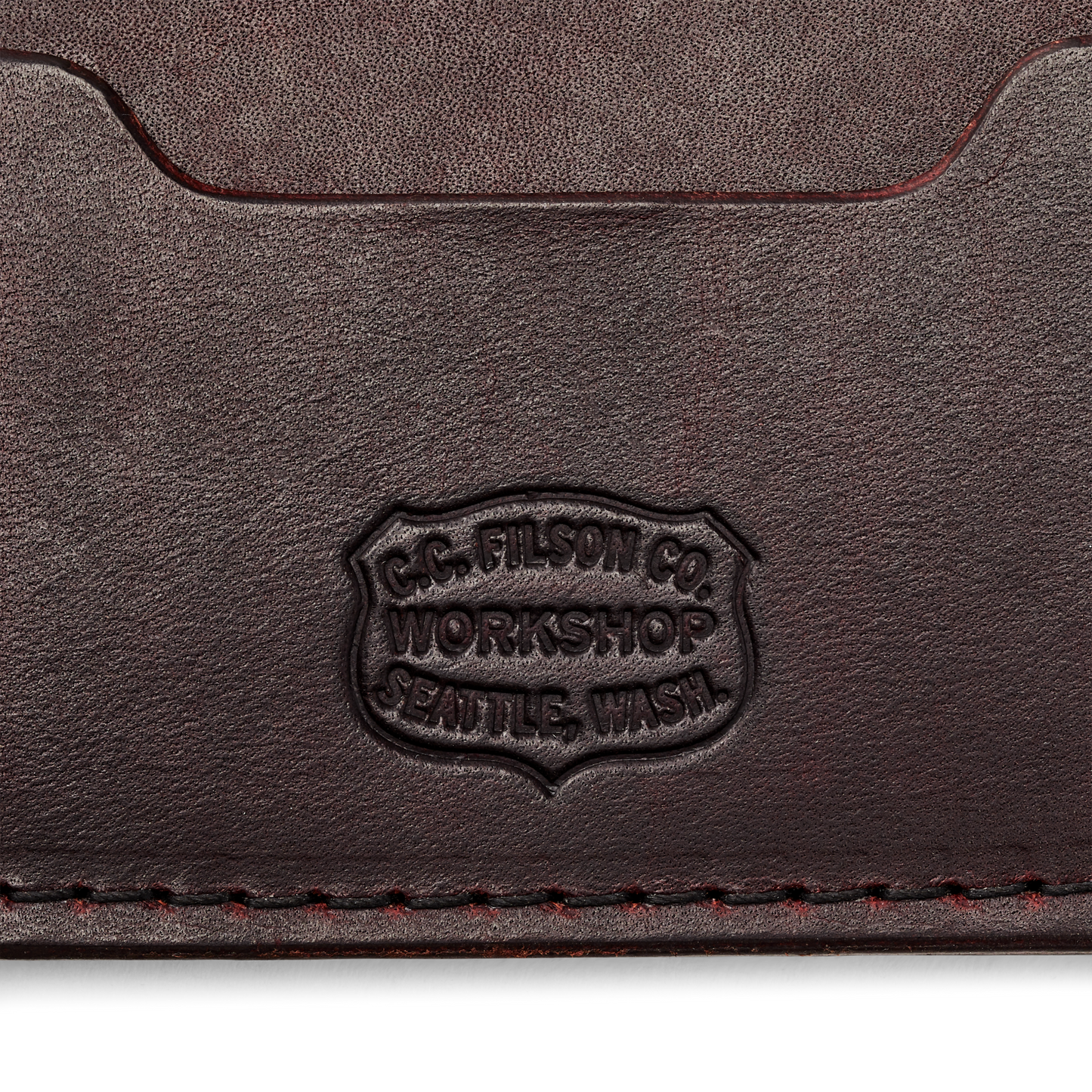 Alternate view of the Filson Filson Workshop Leather Slim Wallet - Brown