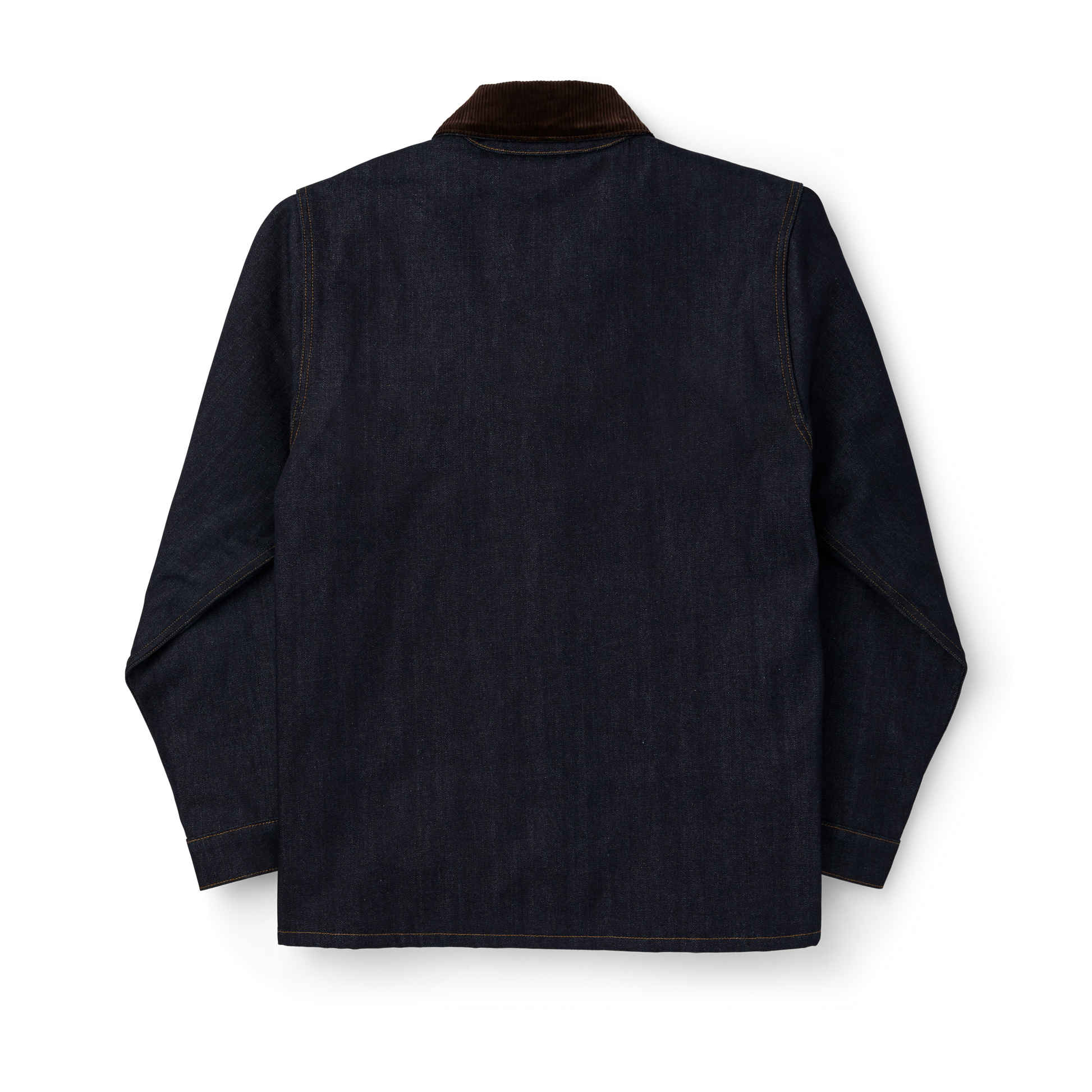 Alternate view of the Filson Lined Denim Cruiser Jacket - Raw Indigo / Canteen Stripe