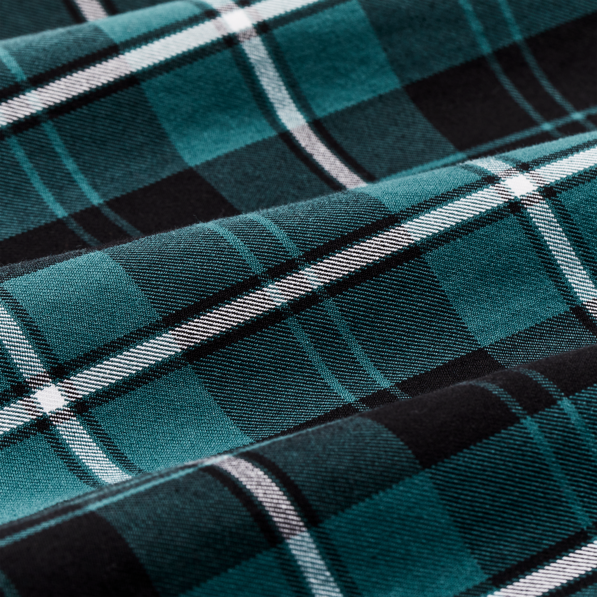 Alternate view of the Filson Lightweight Alaskan Guide Shirt - Petrol / Black / White Plaid