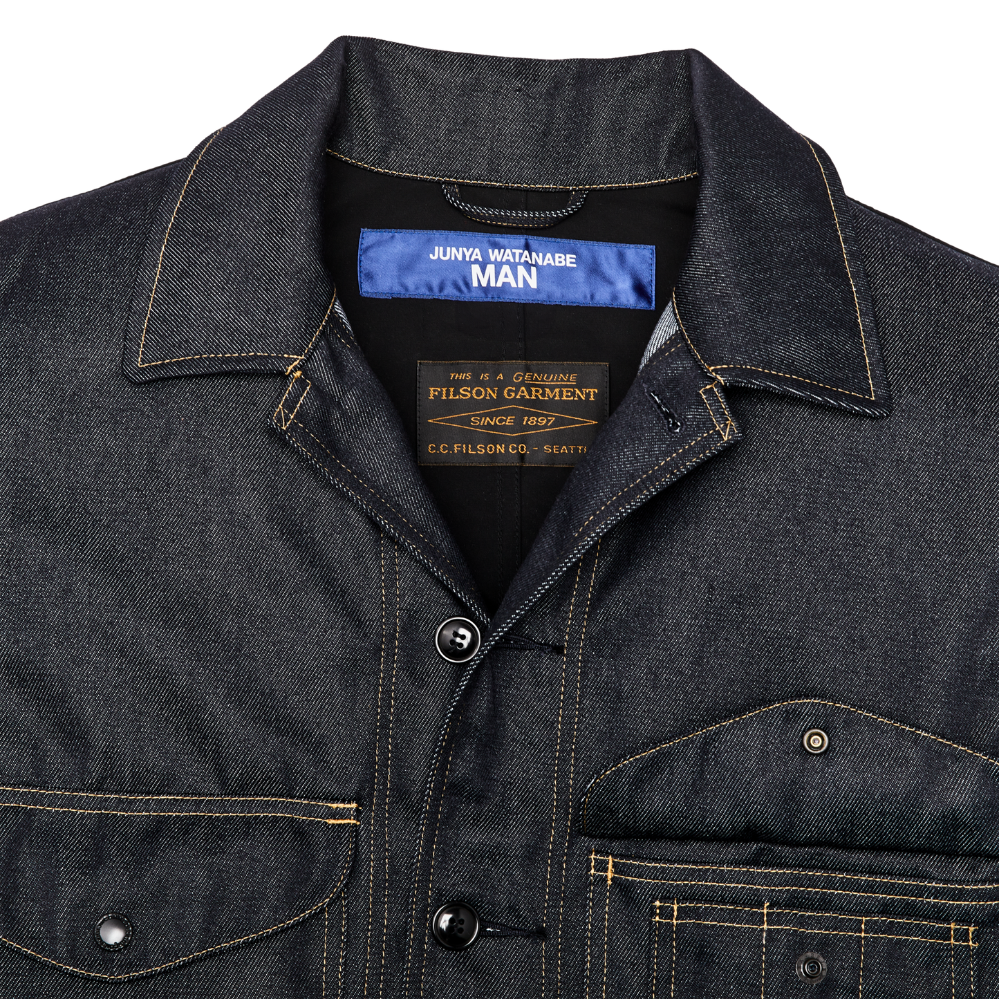 Alternate view of the Filson Junya Watanabe Cruiser - Indigo / Black