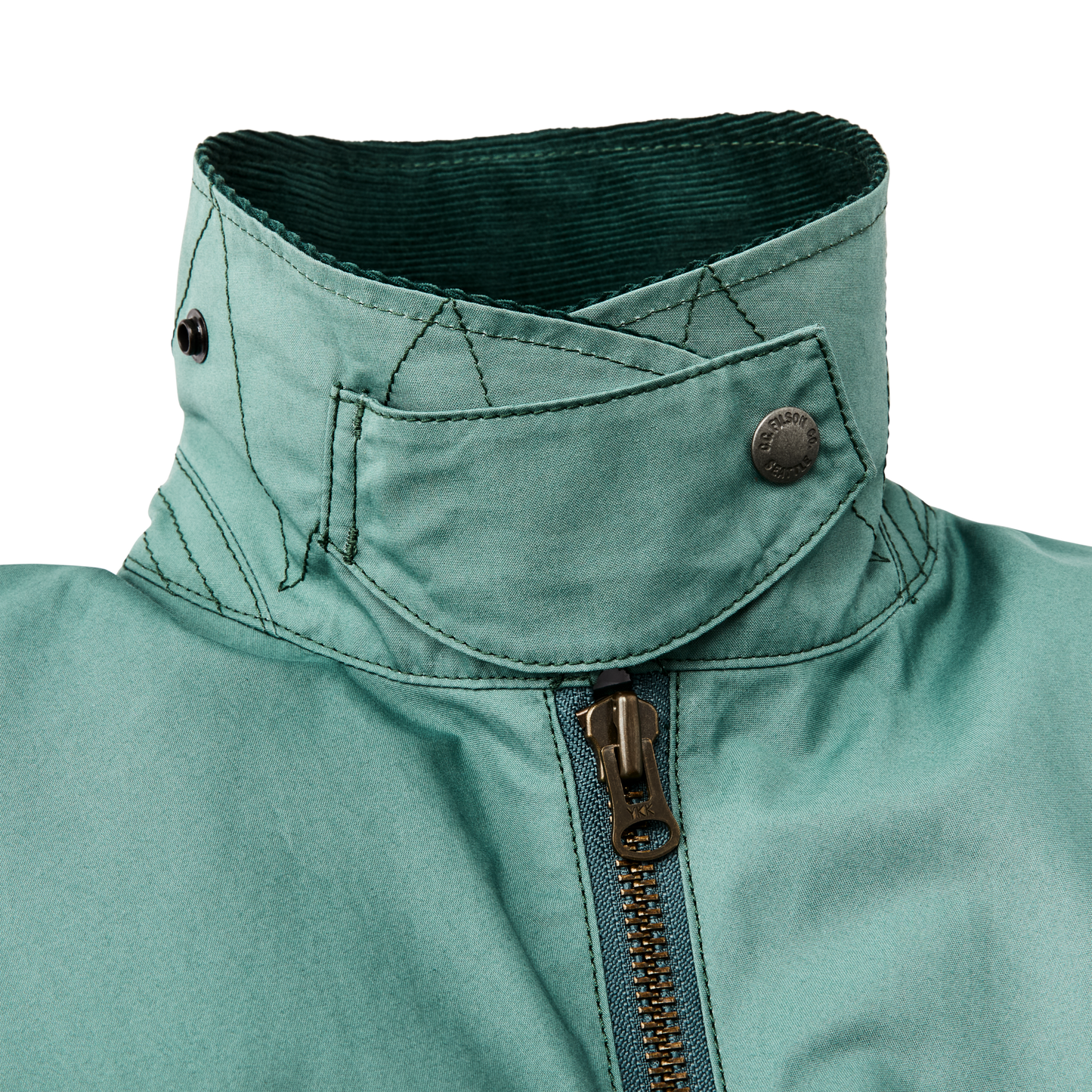 Alternate view of the Filson Women's Aviator Cloth Short Work Jacket - Deep Sea