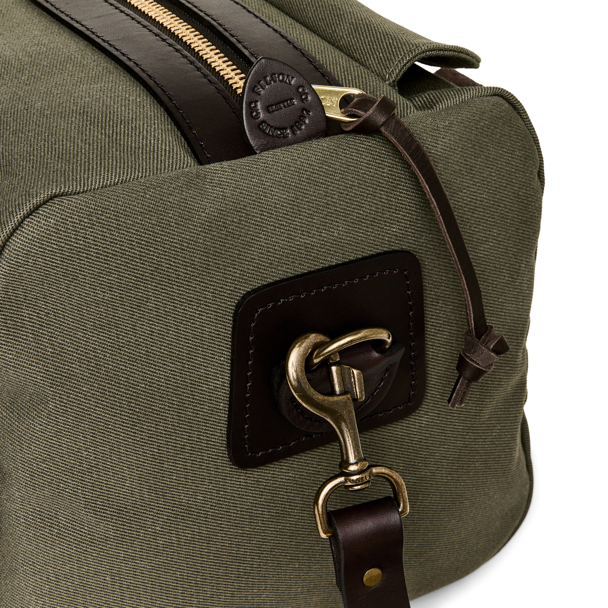 Alternate view of the Filson Small Rugged Twill Duffle Bag - Otter Green