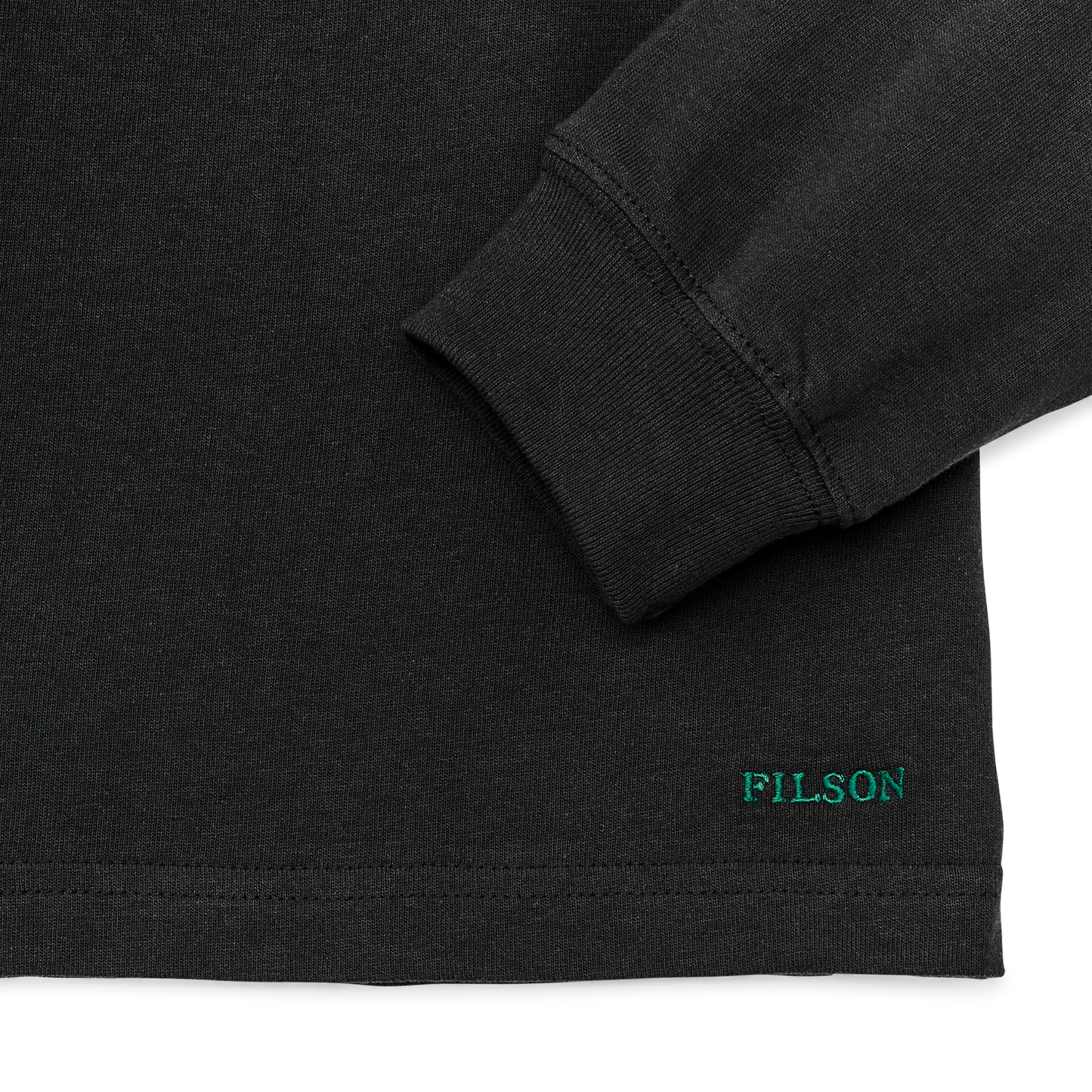 Alternate view of the Filson Long Sleeve Pioneer Pocket T-shirt - Black