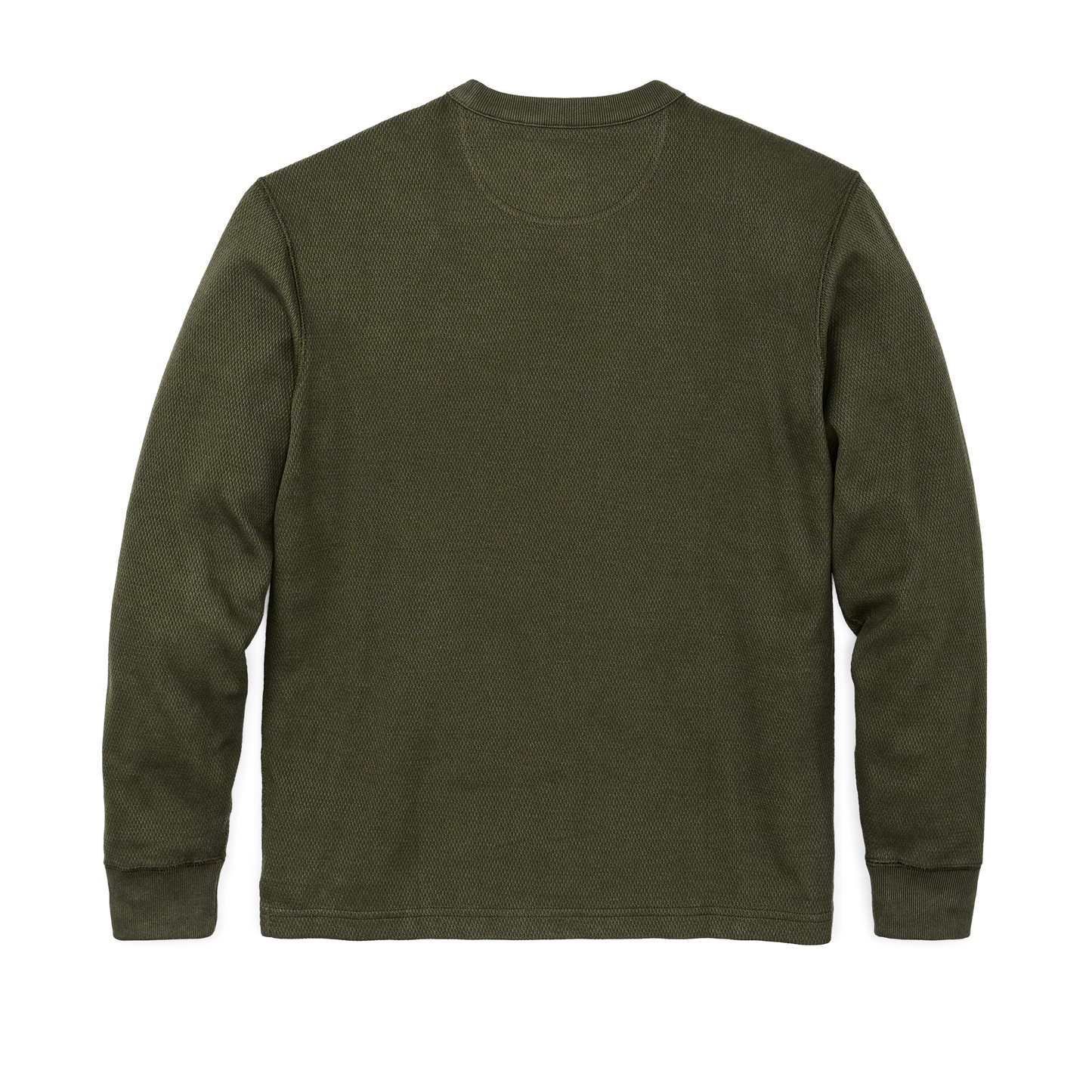 Alternate view of the Filson Waffle Knit Thermal Crewneck - Mossy Rock