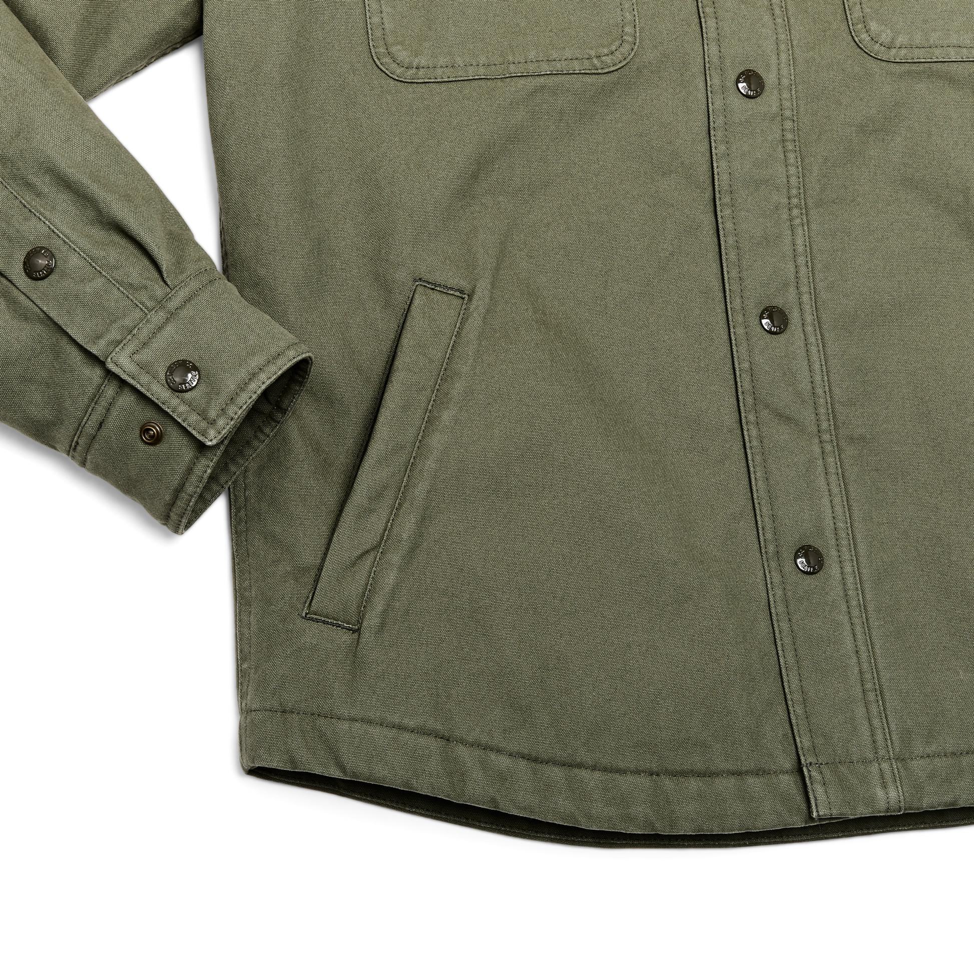 Alternate view of the Filson Fleece Lined Jac-shirt - Service Green