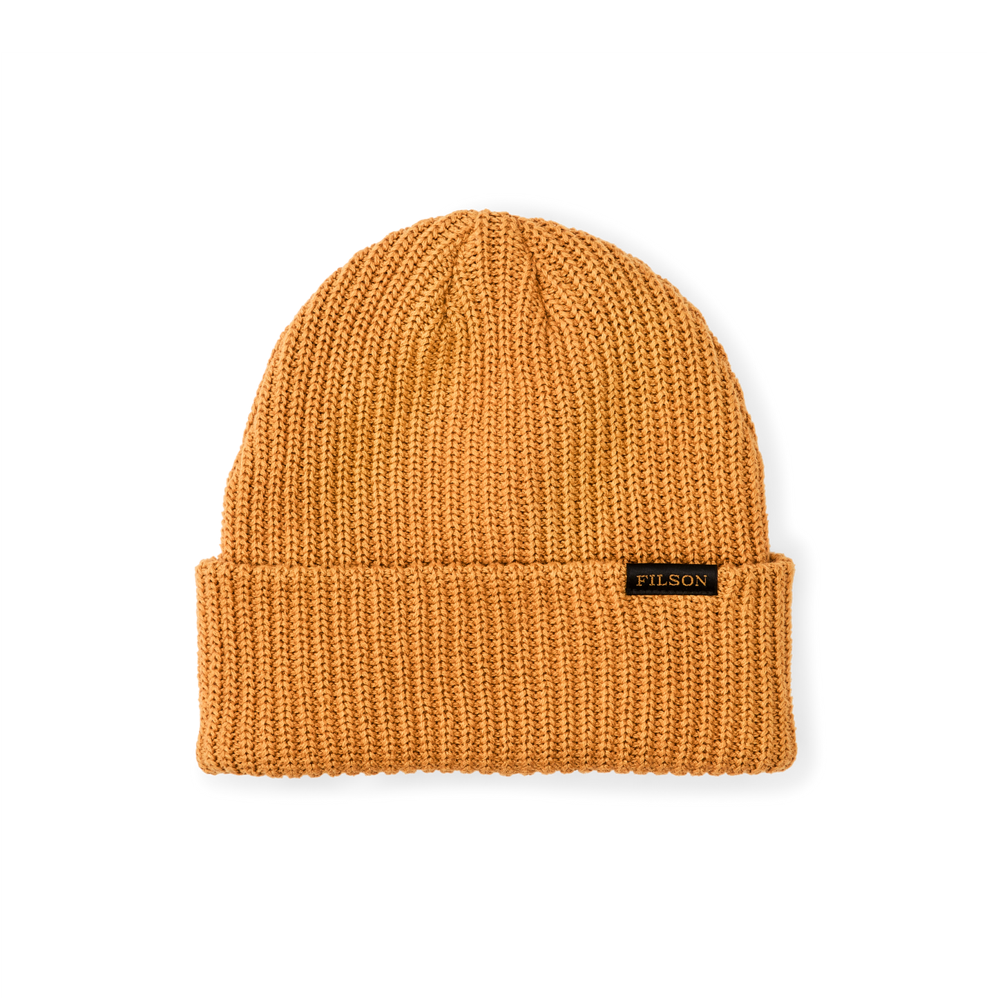 Front-facing image of the Filson Cotton Watch Cap - Gold Ochre