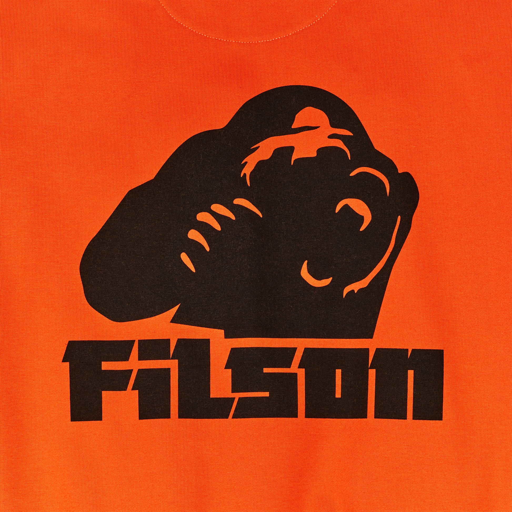 Alternate view of the Filson Prospector Graphic Hoodie - Flame / Grizzly