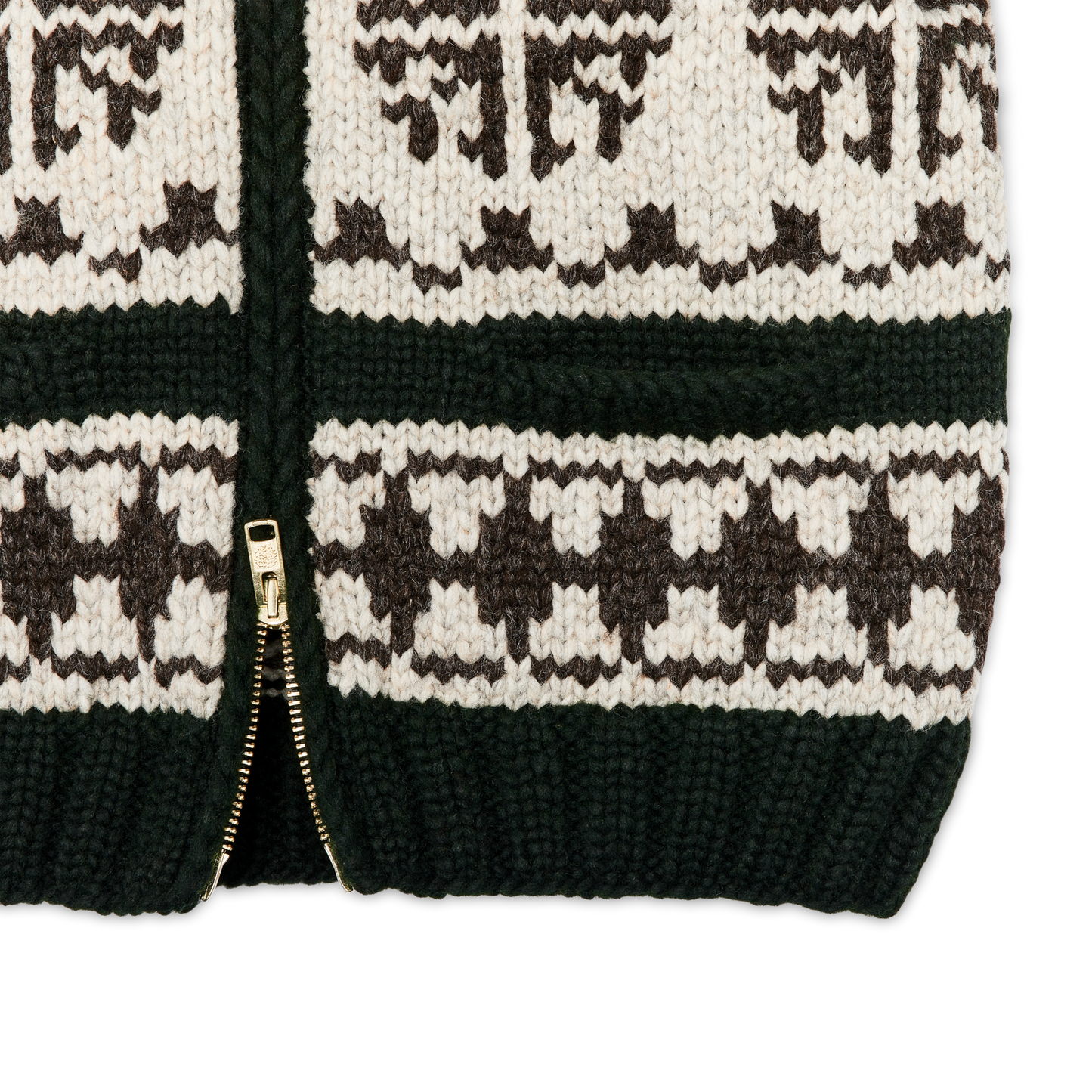 Alternate view of the Filson Handmade Full-zip Sweater - Forest / Nordic