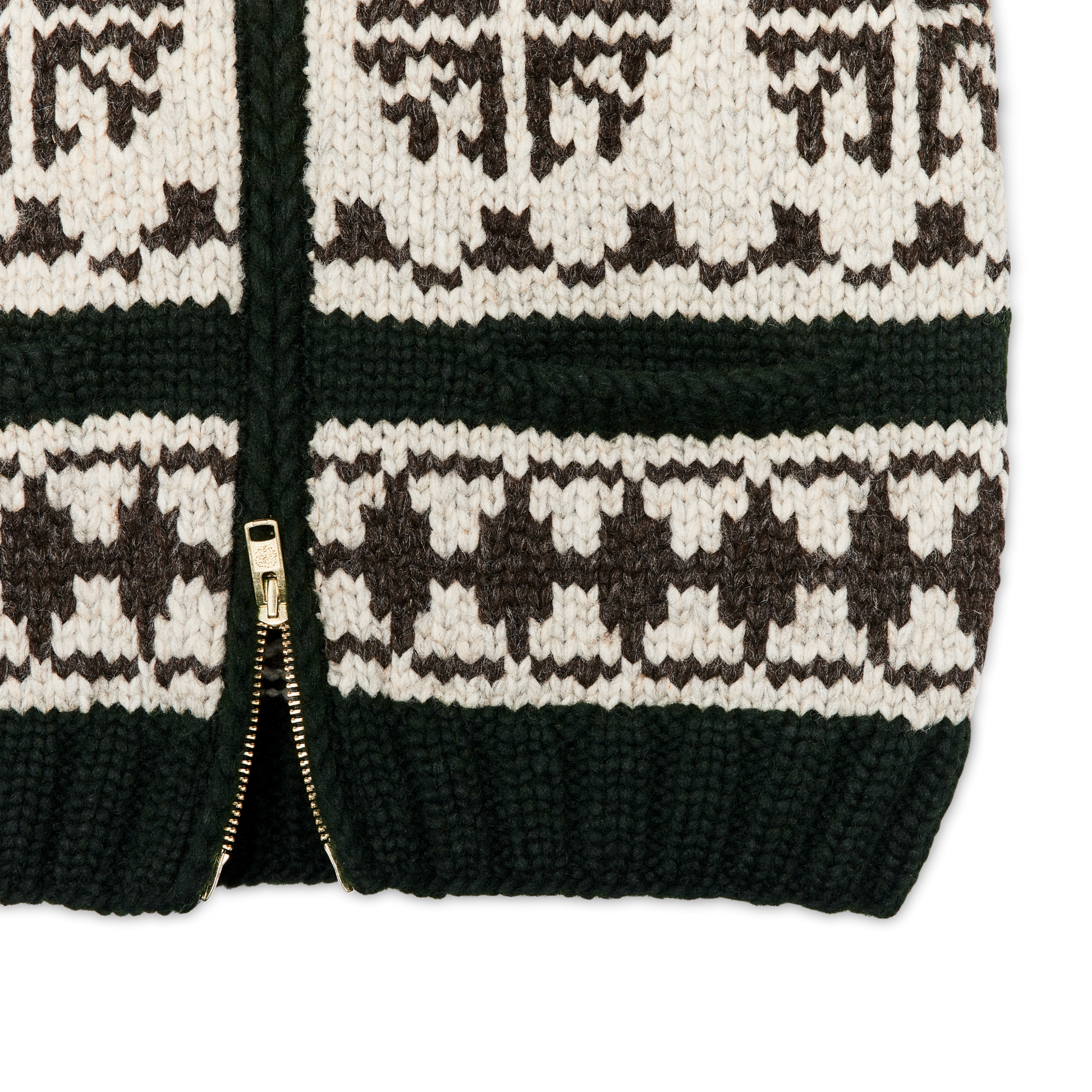 Alternate view of the Filson Handmade Full-zip Sweater - Forest / Nordic