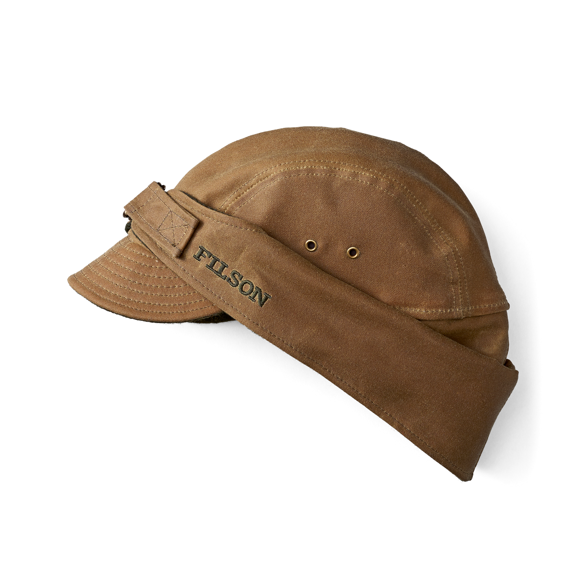 Alternate view of the Filson Tin Cloth Wildfowl Hat - Dark Tan