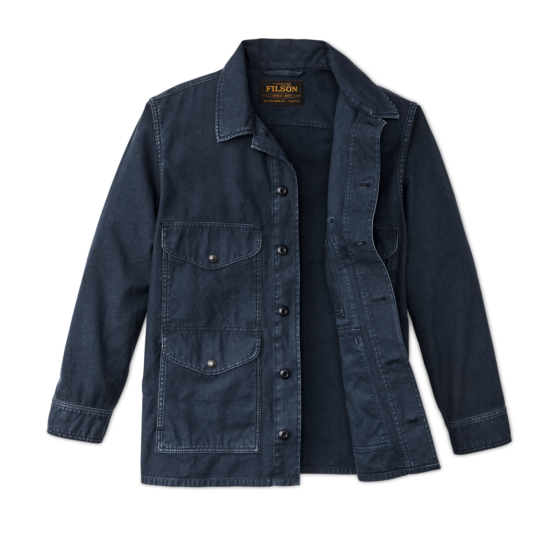 Alternate view of the Filson Field Cruiser Jacket - Blue Mussel