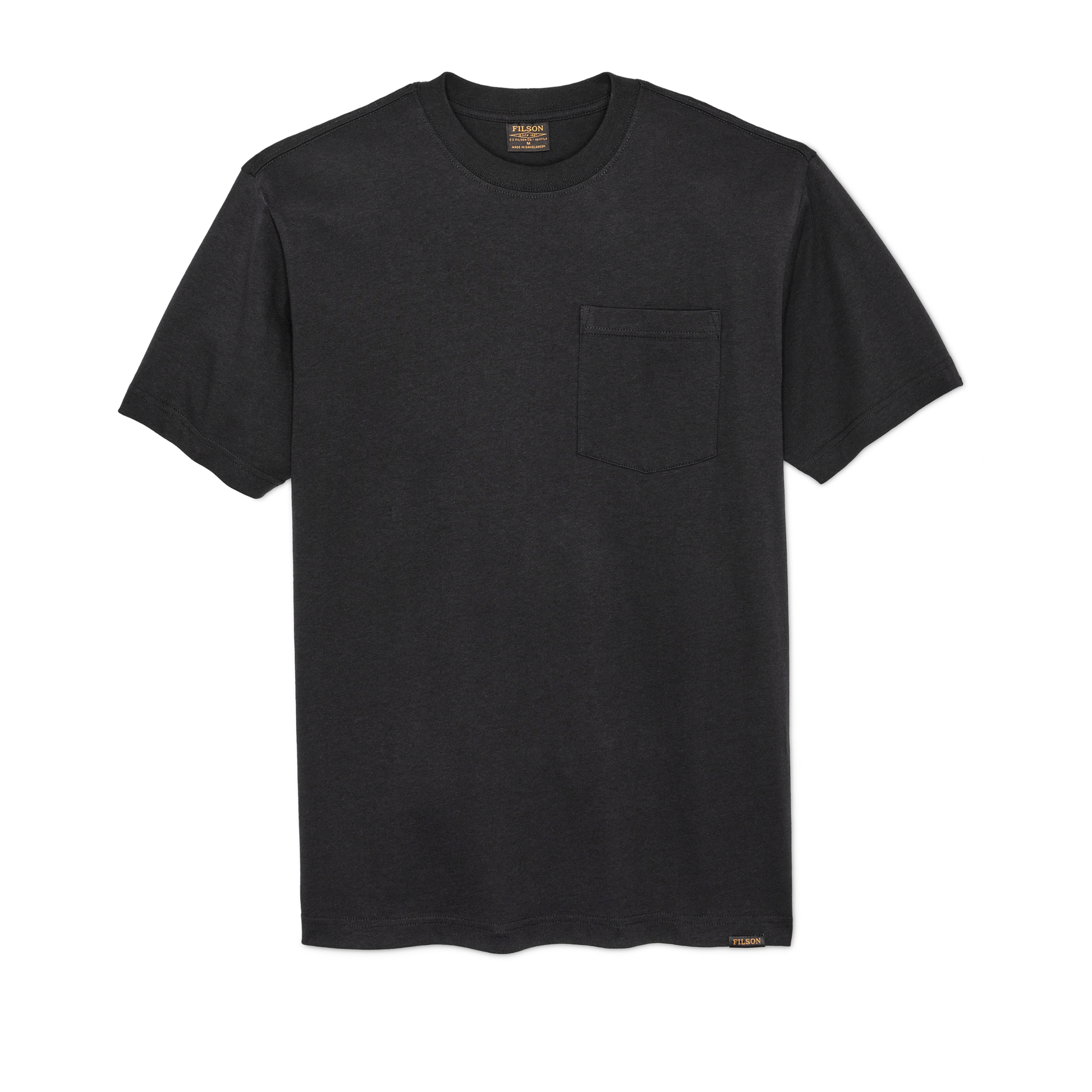 Front-facing image of the Filson Frontier Pocket T-shirt - Black