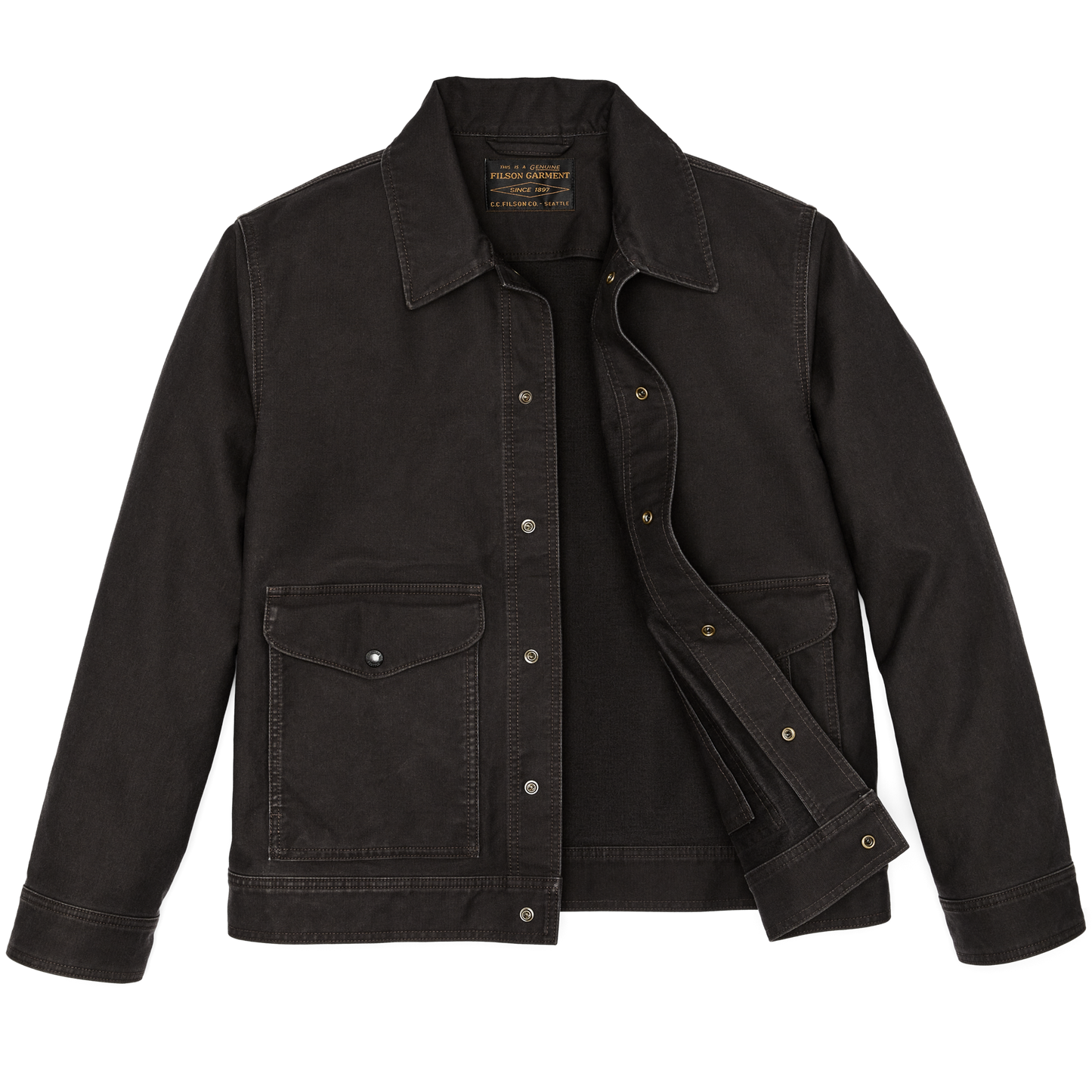 Alternate view of the Filson Jungle Cloth Work Jacket - Cinder