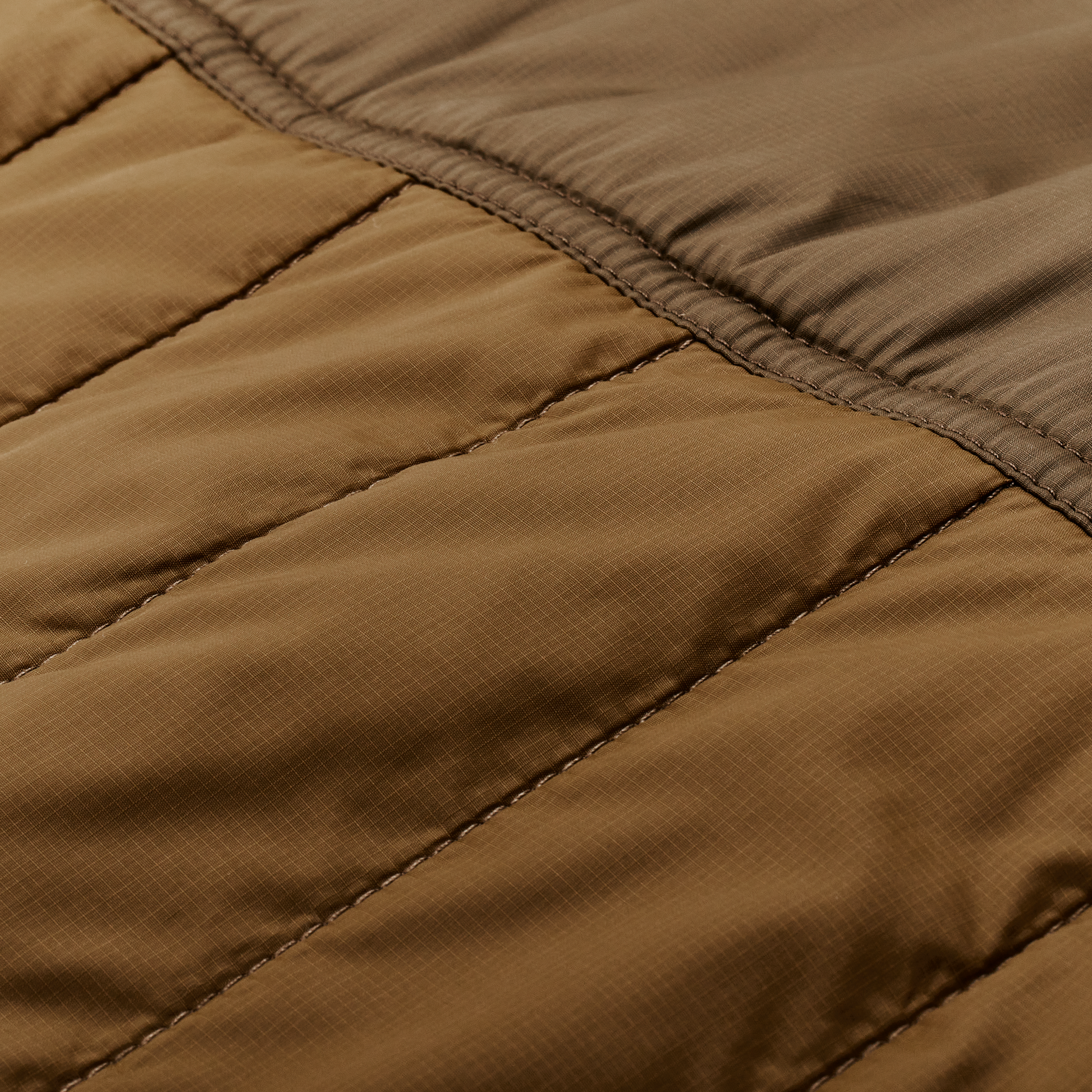 Alternate view of the Filson Ultralight Hooded Jacket - Gold Ochre / Beech