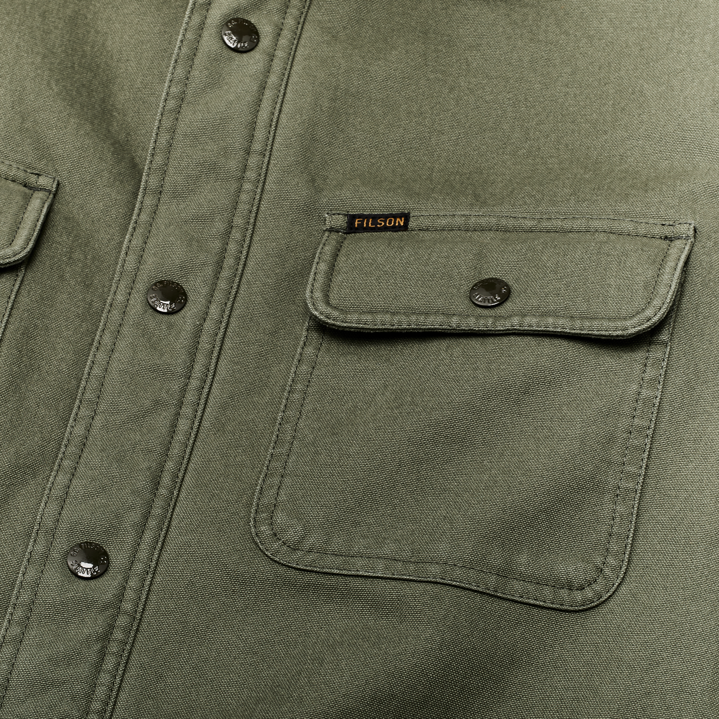 Alternate view of the Filson Fleece Lined Jac-shirt - Service Green