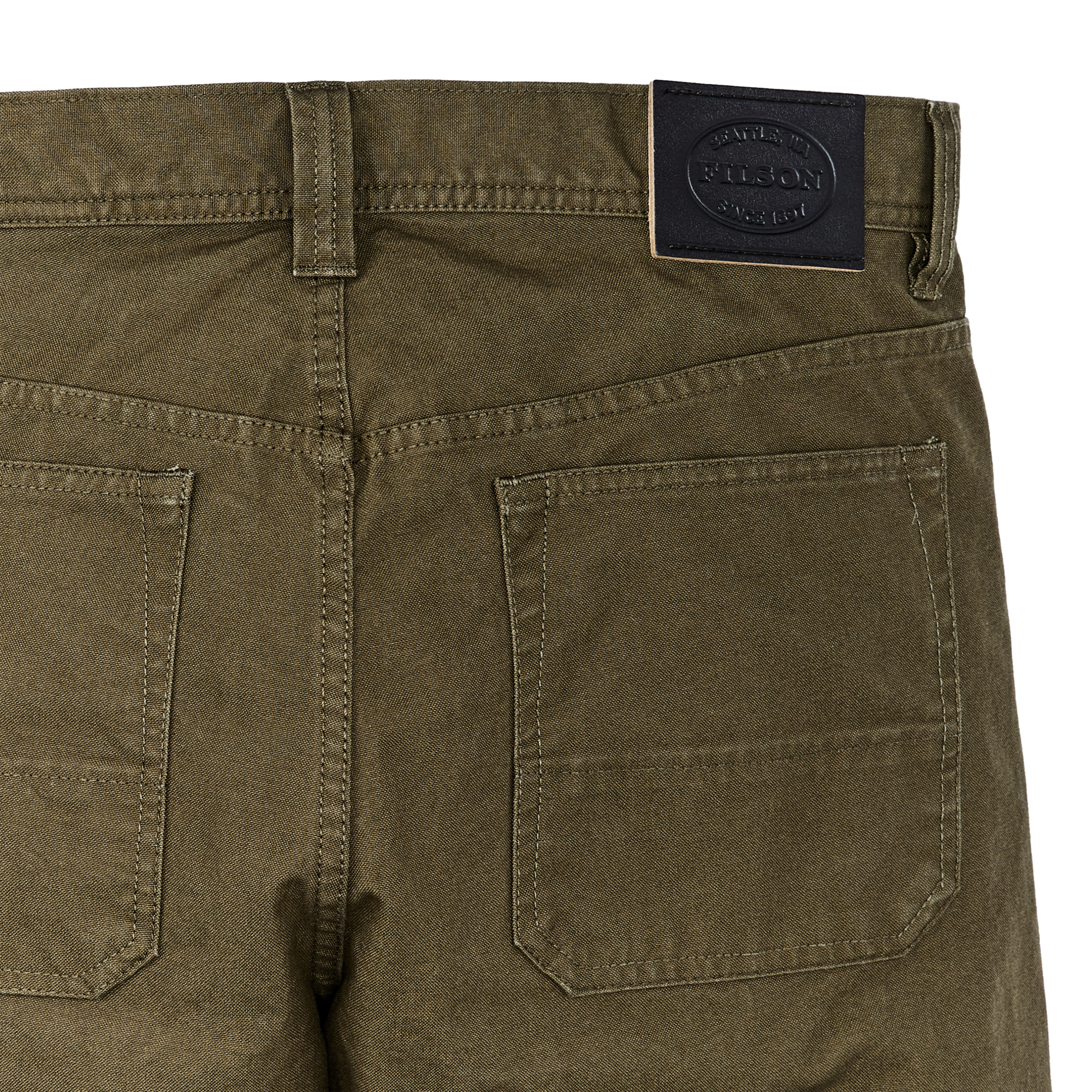 Alternate view of the Filson Dry Tin Cloth 5-pocket Pants - Marsh Olive