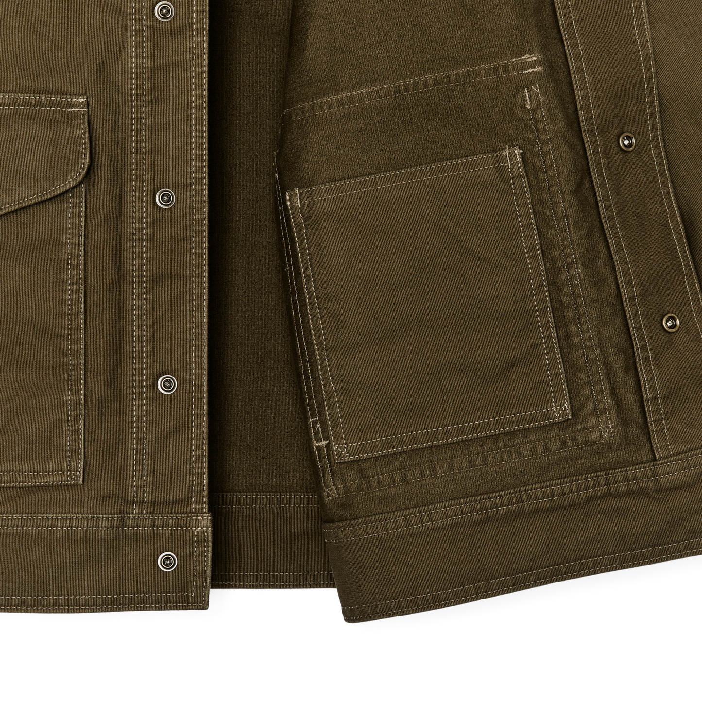 Alternate view of the Filson Jungle Cloth Work Jacket - Dark Olive